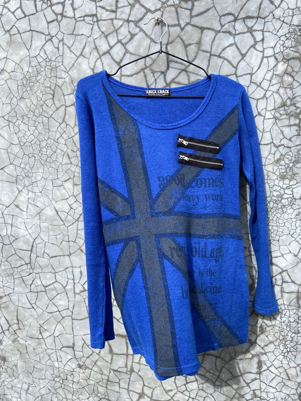 If Six Was Nine Y2K 00s Knick Knack British Punk Poem Grunge Rock Ls Size US M / EU 48-50 / 2 - 2 Thumbnail