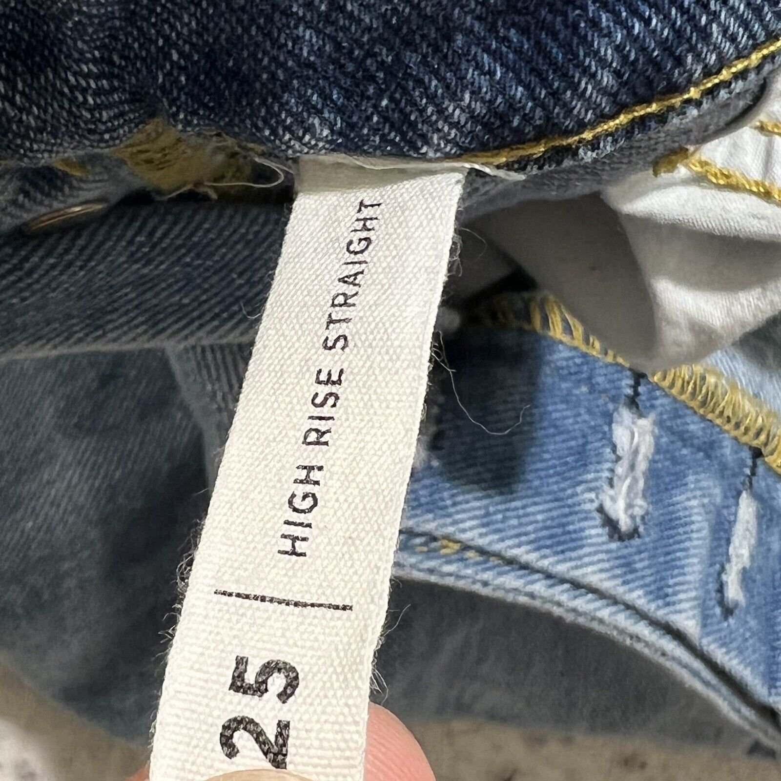 Pacsun PacSun 25 High Rise Straight Leg Button Denim Jeans Blue Size 26" / US 2 / IT 38 - 5 Thumbnail