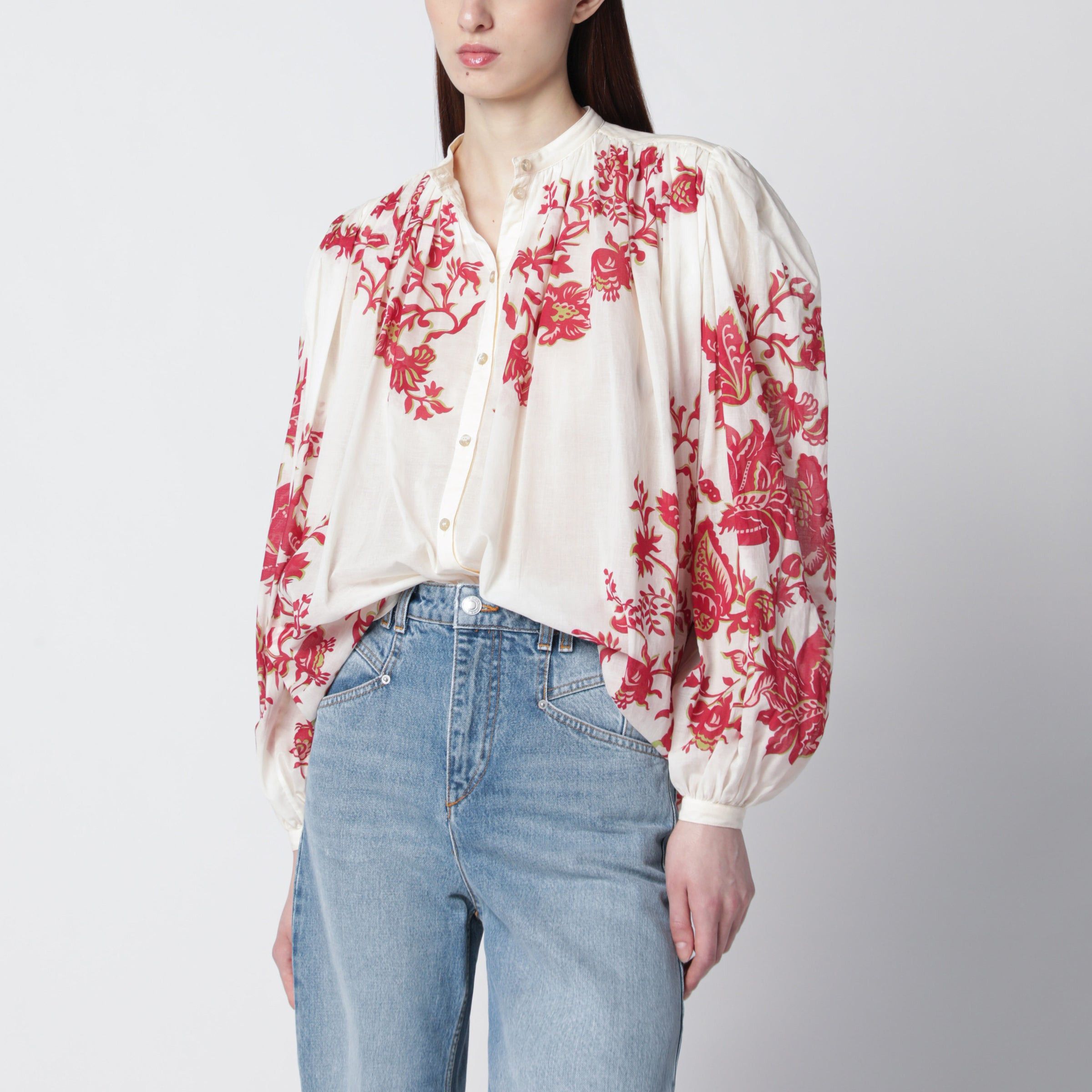 Etro Etro Blouse In Cotton Voile With Floral Print Size XS / US 0-2 / IT 36-38 - 1 Thumbnail