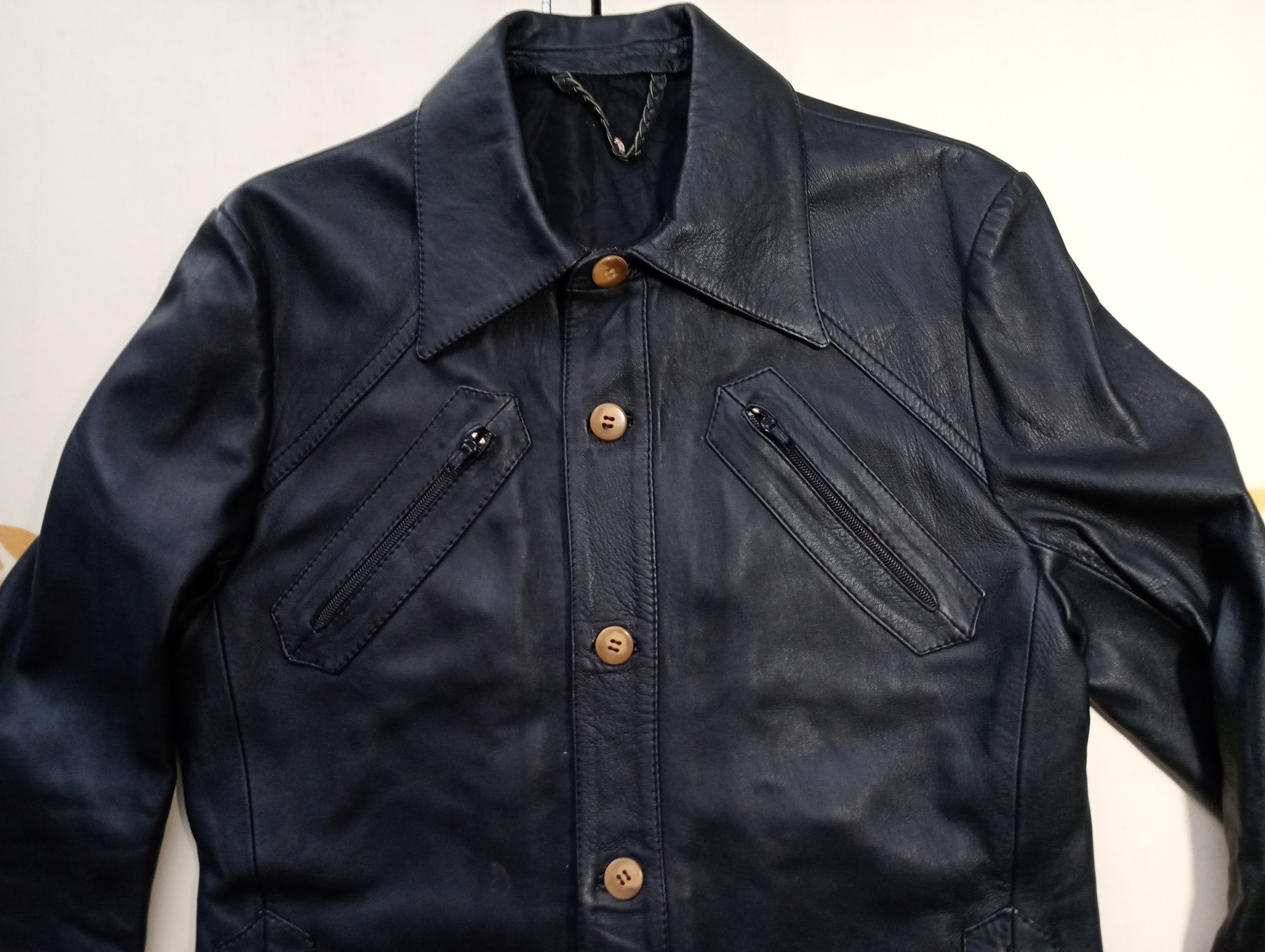 Vintage Leather Jacket Vintage 60-70's Size US M / EU 48-50 / 2 - 6 Thumbnail