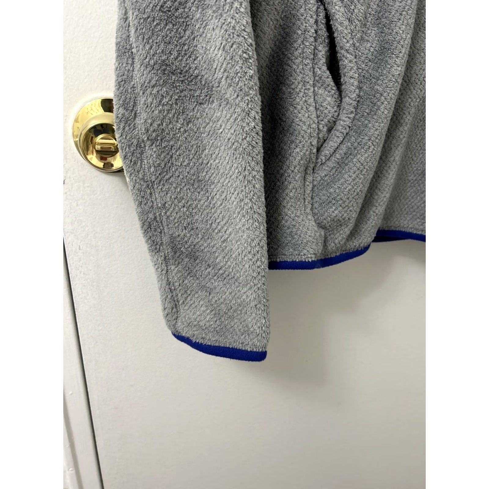 Patagonia Patagonia Re-Tool Pullover Jacket Womens Small Gray Blue Snap Polartec 25442 FA16 Size S / US 4 / IT 40 - 6 Thumbnail