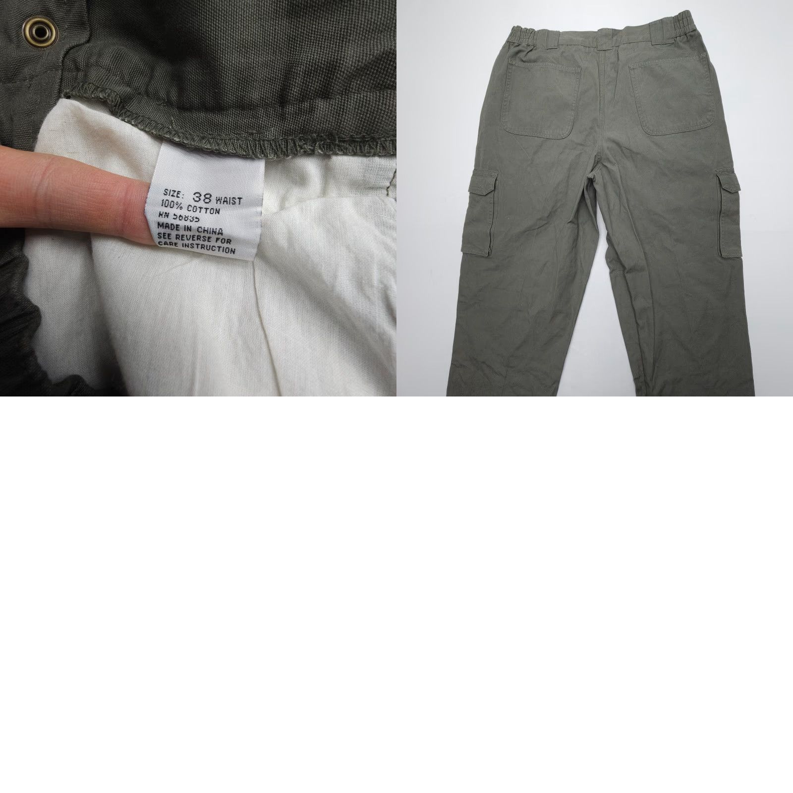 Vintage Cabela's Canvas Cargo Utility Pants Mens 38 x 37 Hunting Field Bush Double Knee Size US 38 / EU 54 - 8 Thumbnail