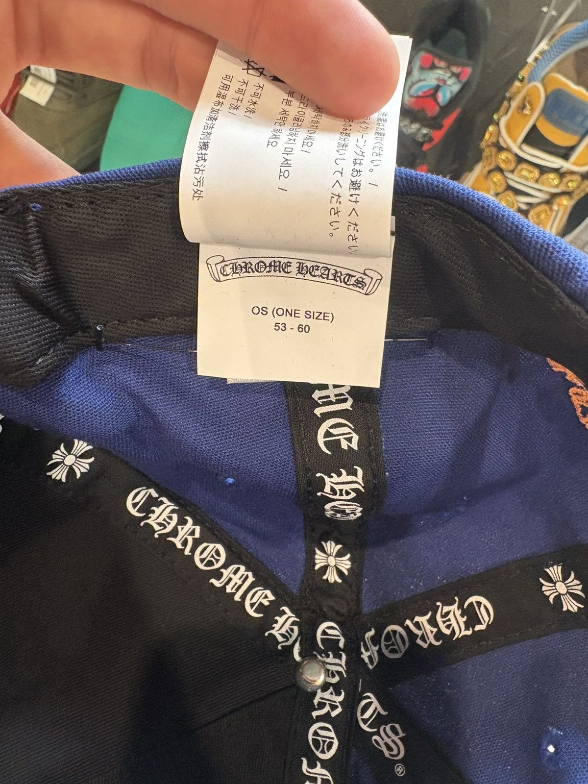 Chrome Hearts Chrome Hearts Blue Hat Size ONE SIZE - 5 Thumbnail