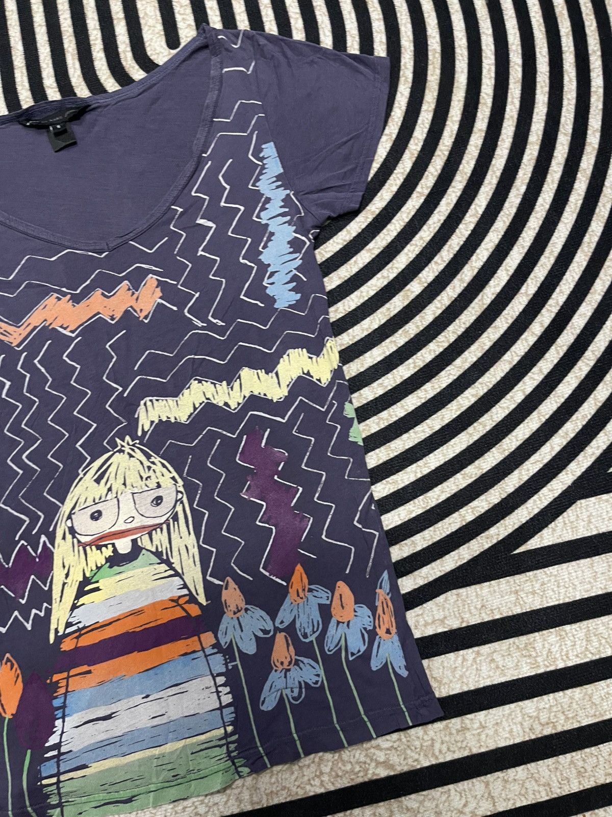 Marc by Marc Jacobs 2000s MARC BY MARC JACOBS TEES CHILDREN DRAWING CARTOON Size S / US 4 / IT 40 - 4 Thumbnail