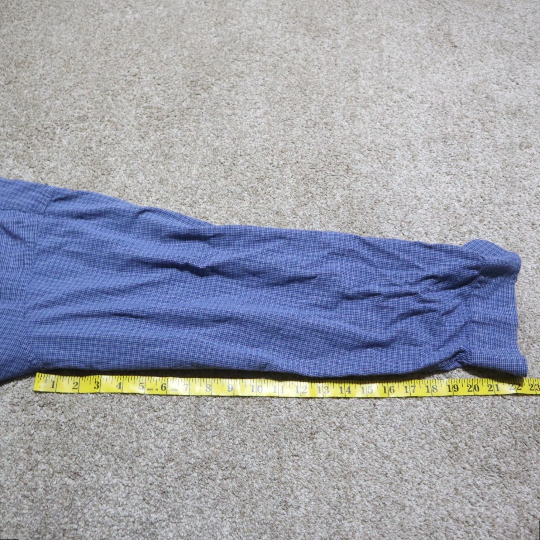 Arrow Arrow Shirt Button-Up Men 2XL Blue Polyester Rayon Casual Long Sleeve 90s Logo Size US XXL / EU 58 / 5 - 7 Thumbnail