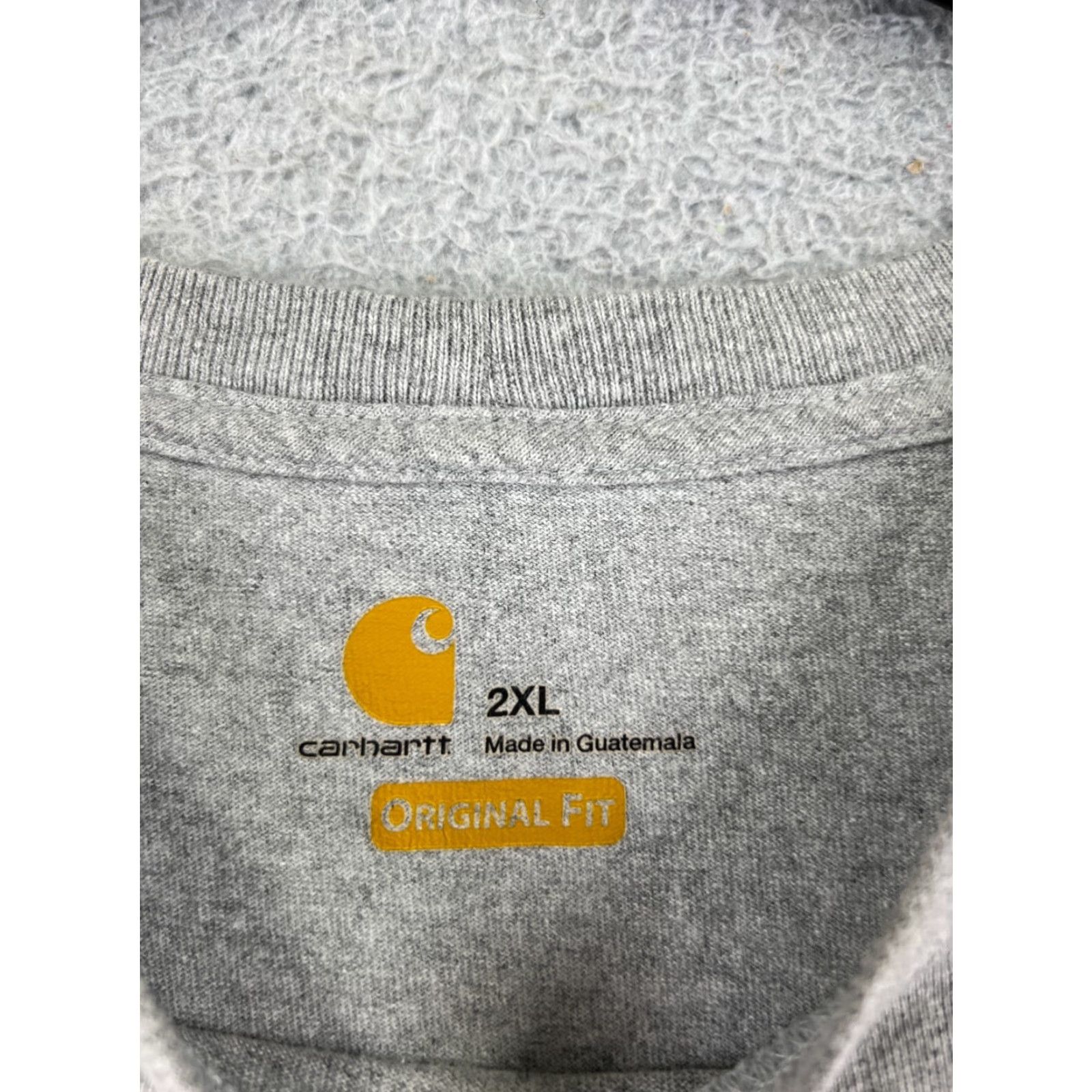 Carhartt Carhartt Shirt Mens 2XL Heather Gray Short Sleeve Pocket Crew Cotton Blend T-Shirt Size US XXL / EU 58 / 5 - 3 Thumbnail