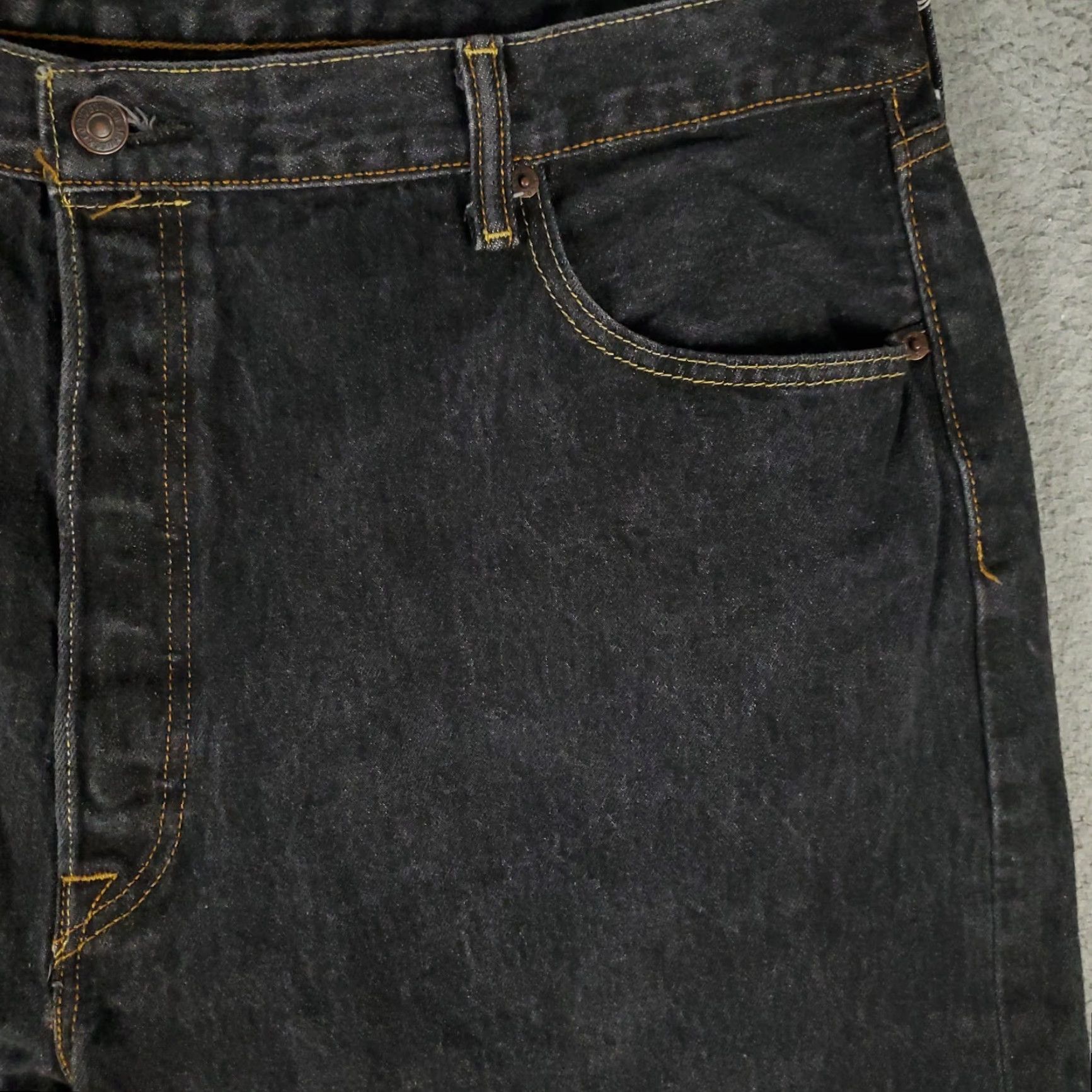 Levi's VINTAGE Levi's 501 Jeans Mens Size 44x30 Denim Straight Leg Classic Cotton Blue Size US 44 / EU 60 - 3 Thumbnail