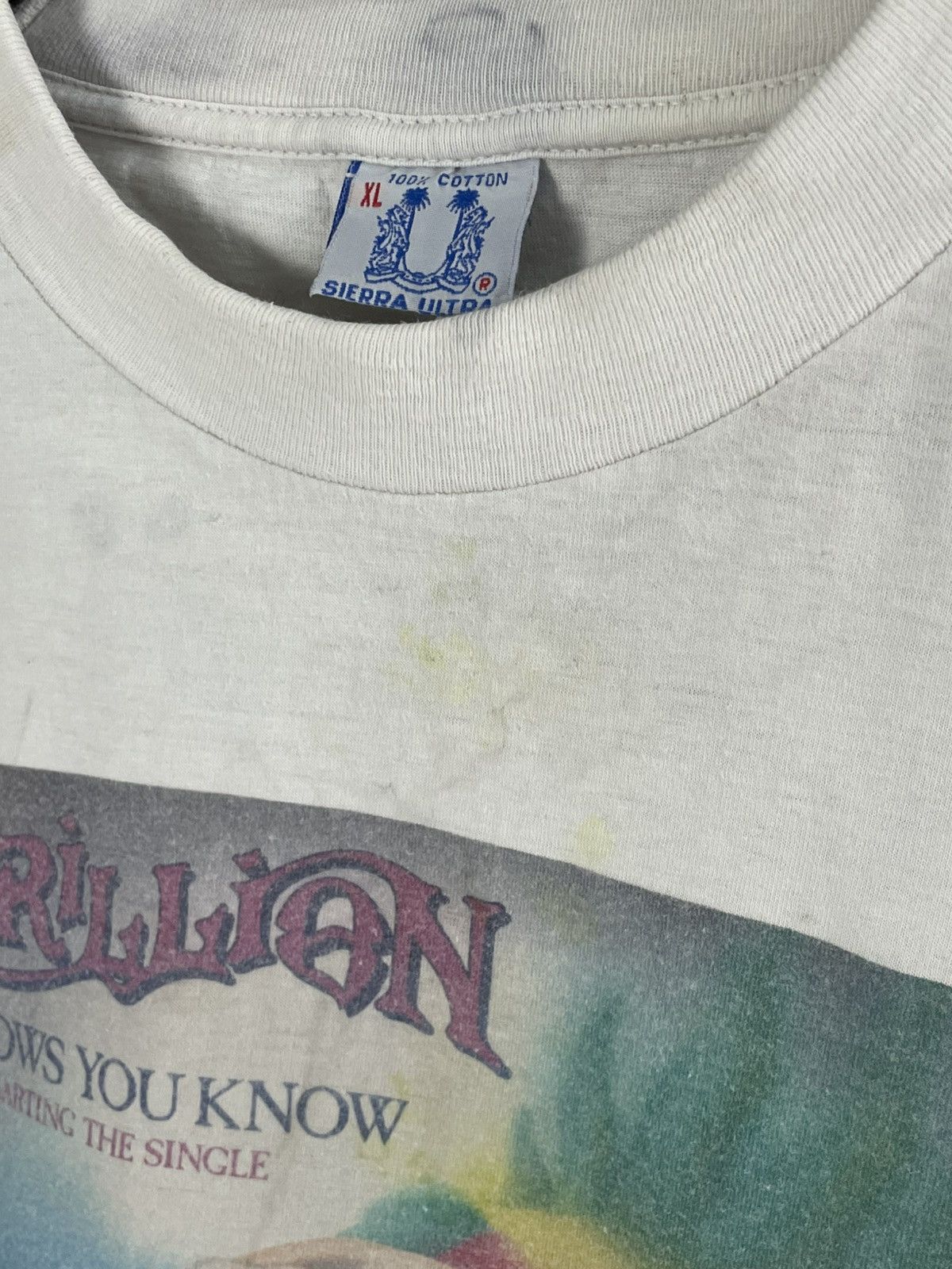 Band Tees Vintage 90s Marillion He Knows You Know Retro Band T Shirt Size US XL / EU 56 / 4 - 10 Thumbnail