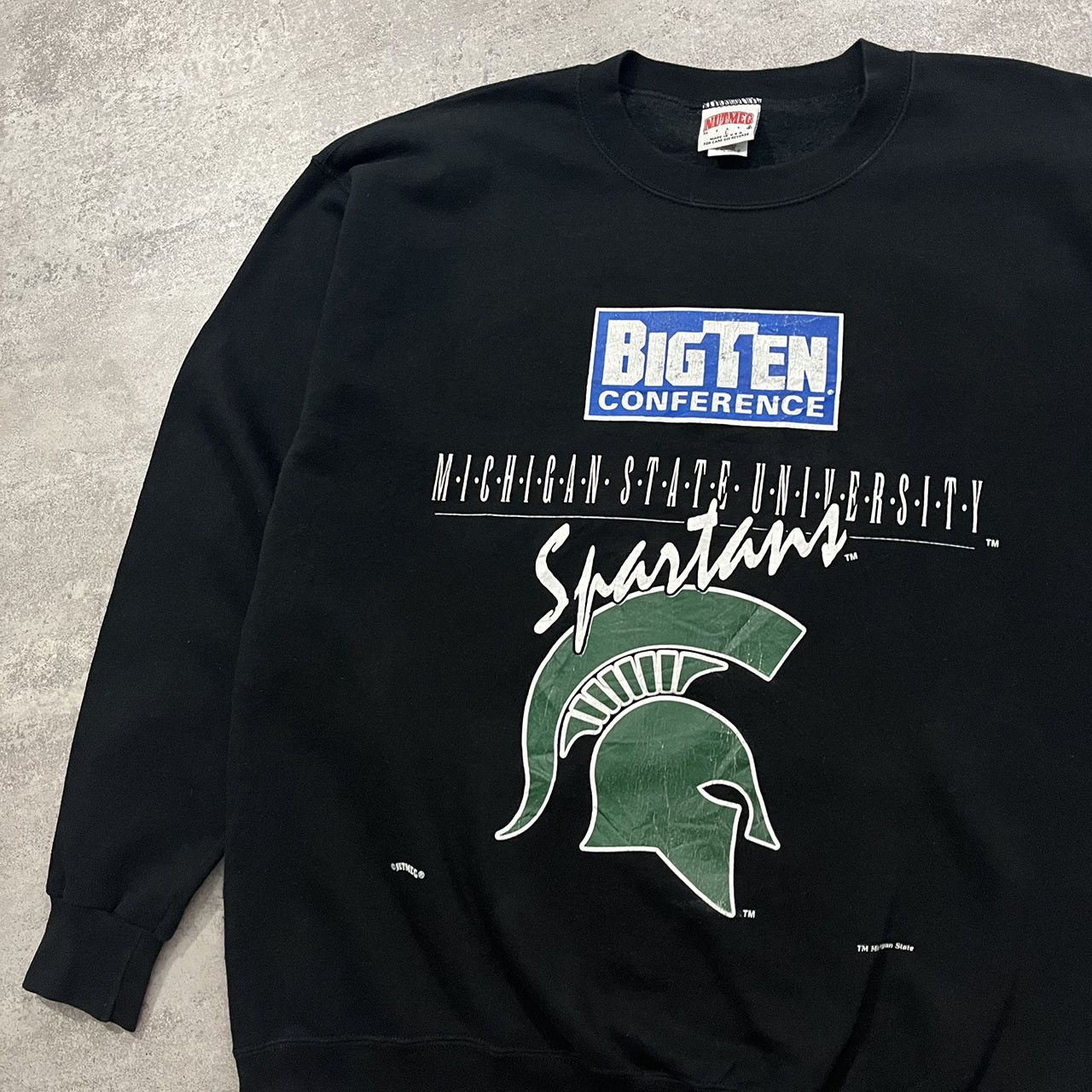 NCAA × Nutmeg × Vintage VTG Michigan State Spartans BIG TEN CONFERENCE SWEATSHIRT Size US L / EU 52-54 / 3 - 4 Thumbnail
