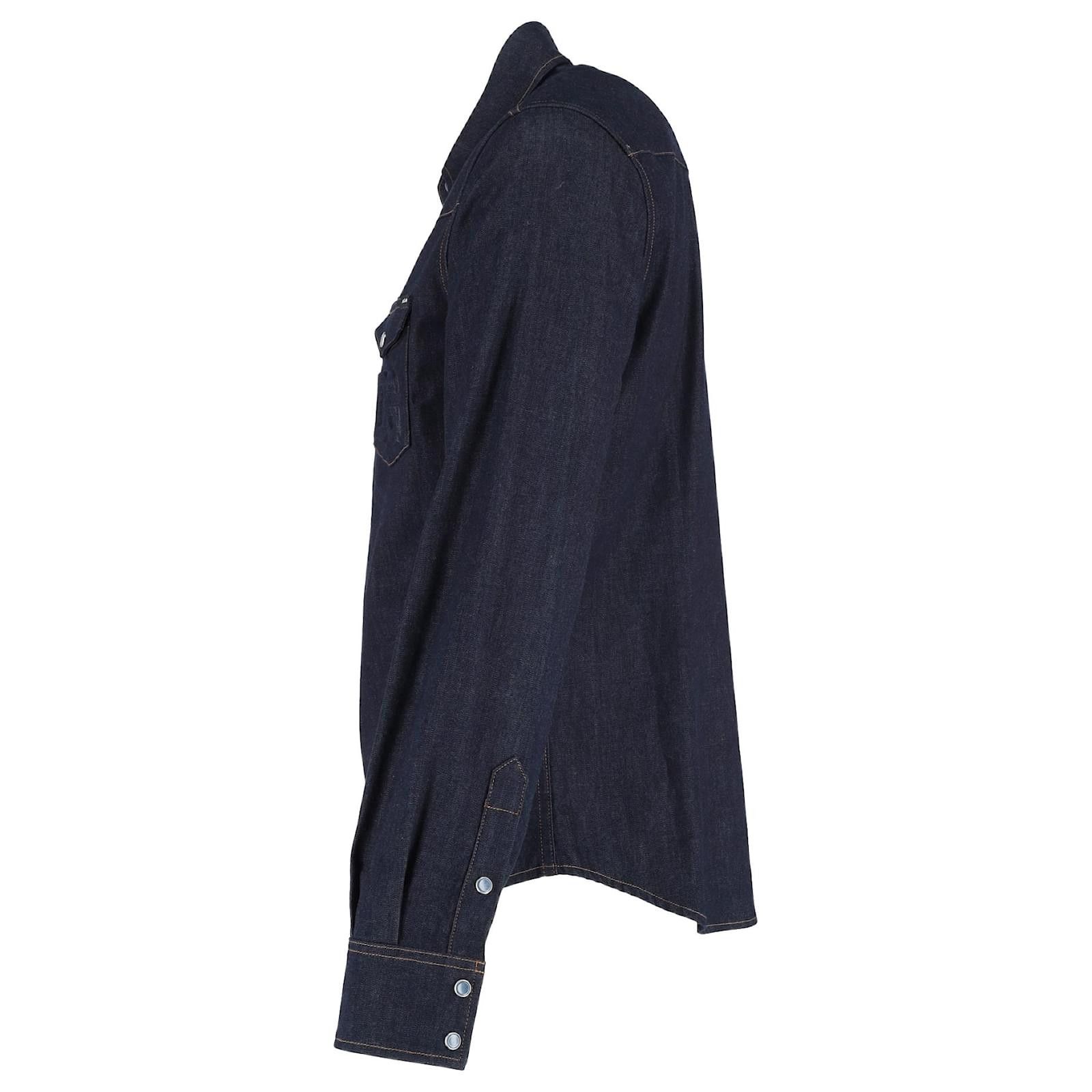 Dolce & Gabbana o1y0125 Denim Shirt in Blue Size US XL / EU 56 / 4 - 3 Thumbnail
