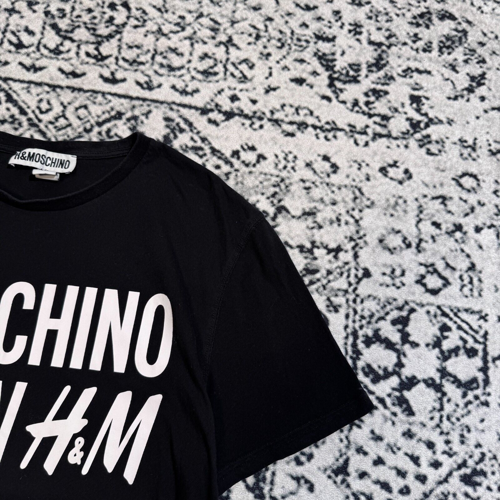 Moschino × Vintage Vintage Black Cotton T-Shirt Size L Moschino H&M Crew Y2K Size US L / EU 52-54 / 3 - 5 Thumbnail