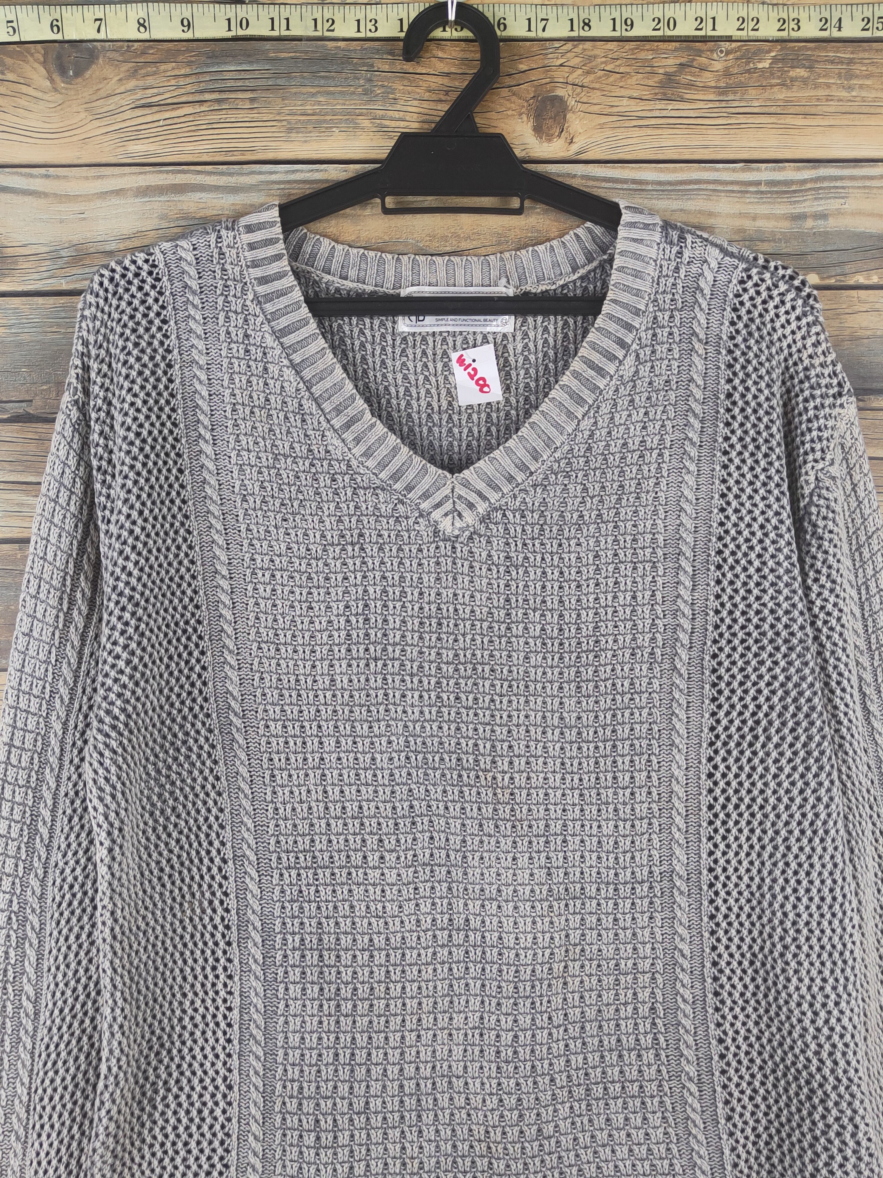 Aran Isles Knitwear × Japanese Brand × Vintage Mill Braws Dark Gray Faded Sweatshirts #W1200 Size US M / EU 48-50 / 2 - 2 Thumbnail