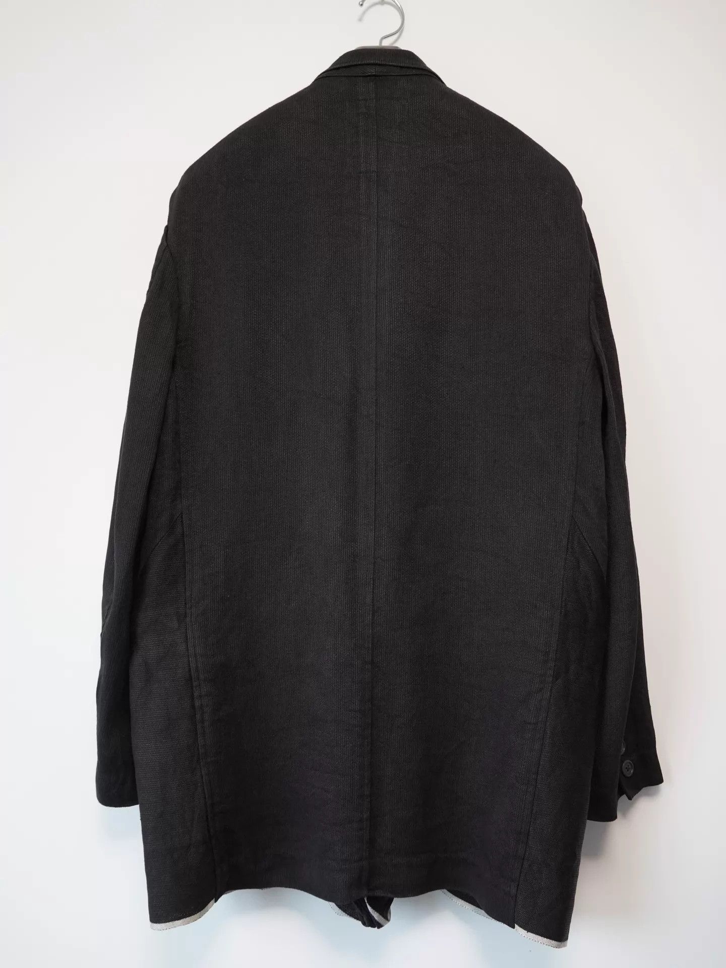 Yohji Yamamoto Yohji Yamamoto 1990SS White Trim Twill Asym Hem Jacket S Size US S / EU 44-46 / 1 - 2 Thumbnail