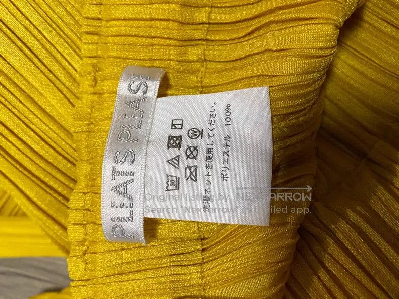 Issey Miyake Issey Miyake size:3 Yellow Ruched Pants Size 31" - 3 Thumbnail