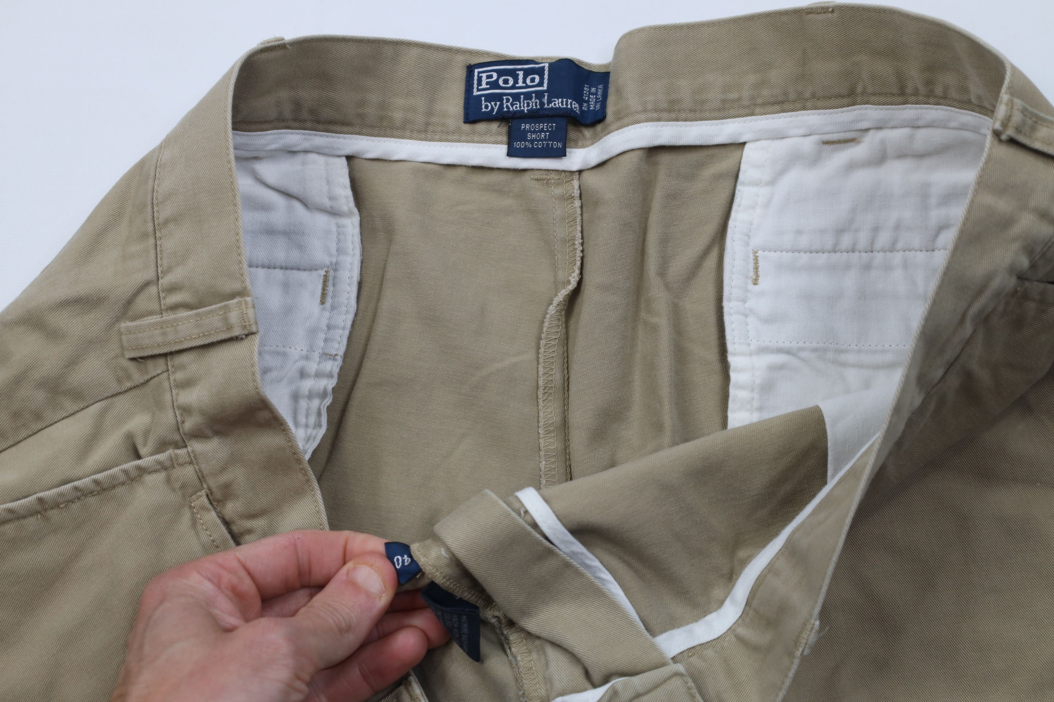 Ralph Lauren Vintage 90s Ralph Lauren Above Knee Chino Shorts Cotton Size US 40 / EU 56 - 7 Thumbnail