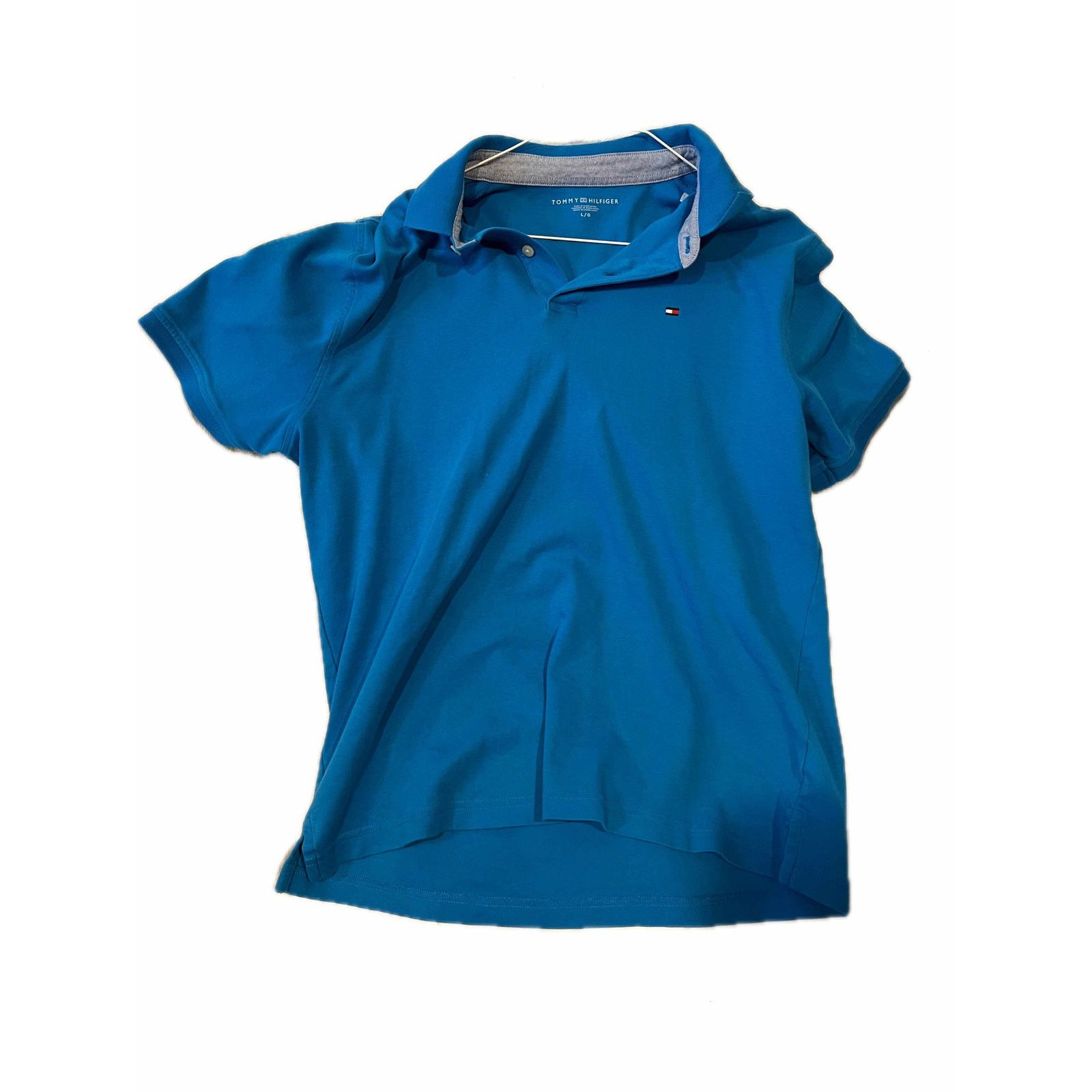 Tommy Hilfiger Tommy Hilfiger Blue Polo Shirt Mens L Size US L / EU 52-54 / 3 - 1 Thumbnail