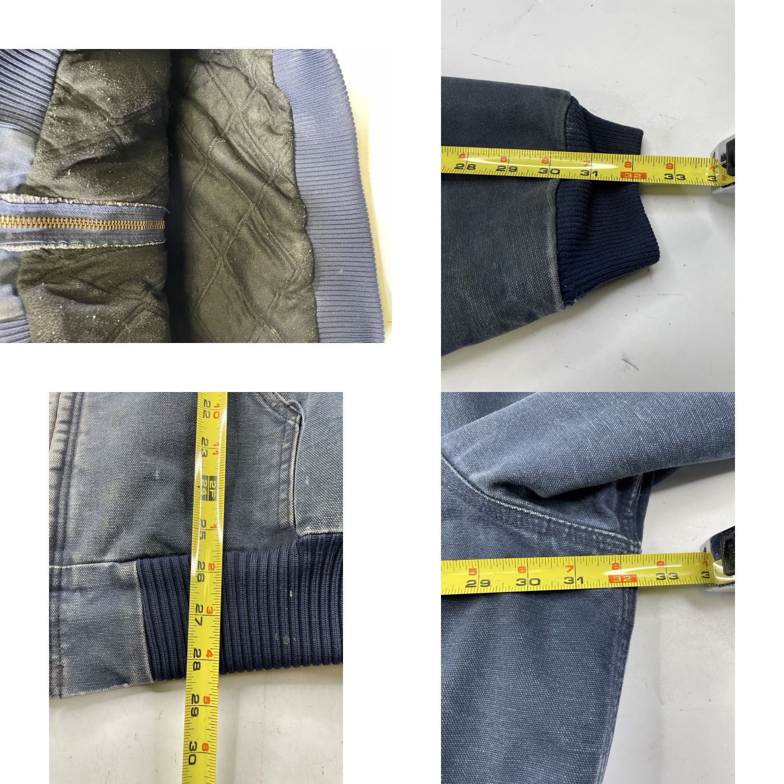 Carhartt VINTAGE Carhartt Jacket Duck Navy Mens 4XL Distressed Quilted Lined Hooded Canvas Navy Blue Heavy Workwear Denim? Size US XXL / EU 58 / 5 - 8 Thumbnail