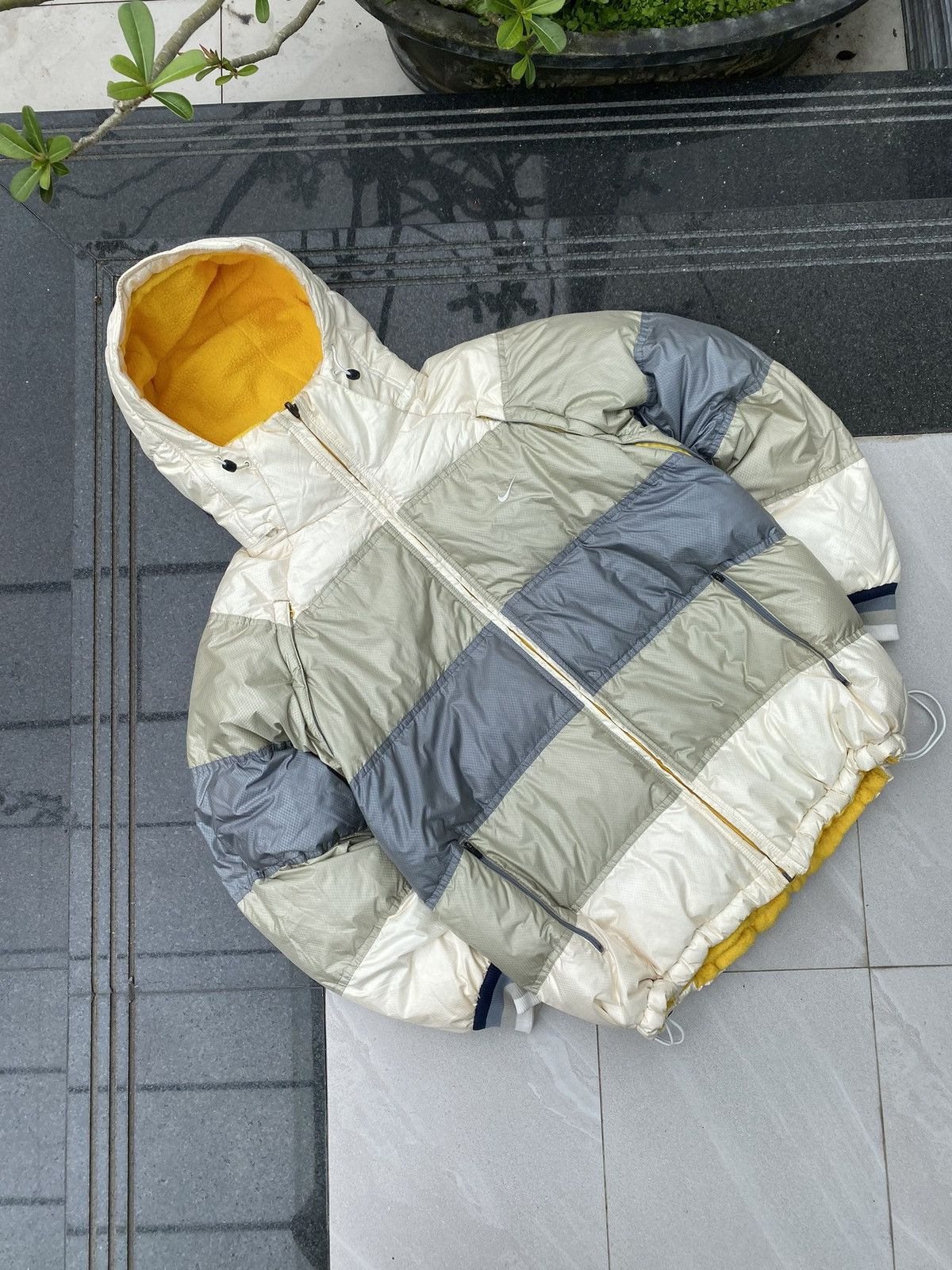Nike × Vintage 90’s NIKE RARE LOGO Y2K REVERSIBLE RETRO DOWN PUFFER JACKET Size US XL / EU 56 / 4 - 4 Thumbnail