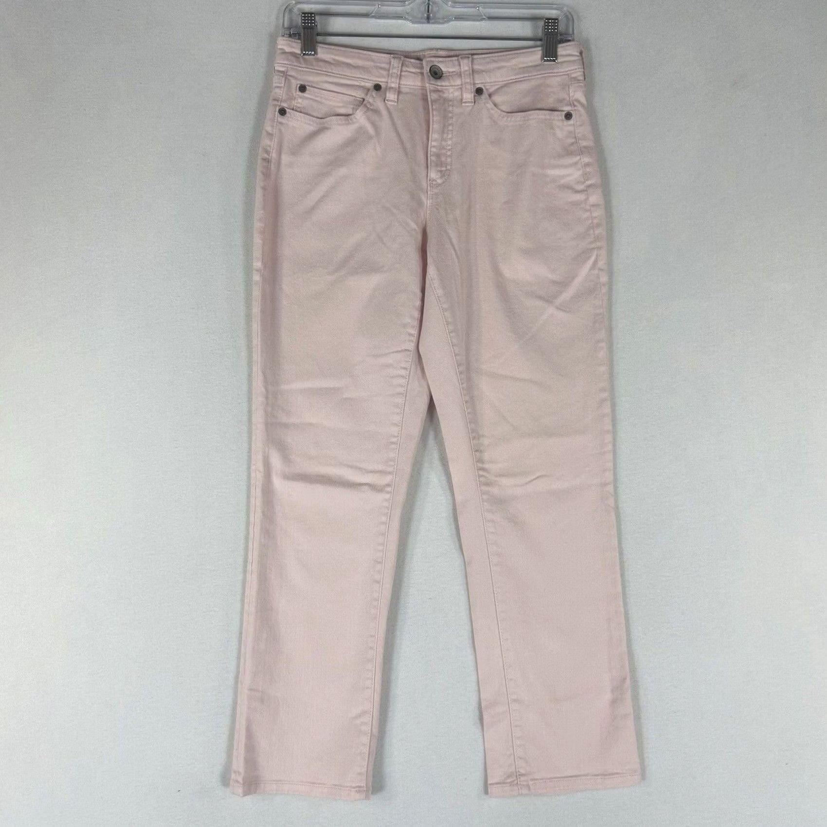 Lands' End Lands' End Mid Rise Crop Jeans Womens 2 Pink Denim Skinny Stretch Casual Pockets Shirts? Size 26" / US 2 / IT 38 - 2 Thumbnail