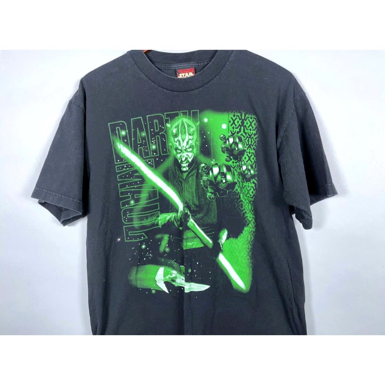 Star Wars VINTAGE Star Wars Darth Maul T-Shirt Men Large Black Y2K Episode 1 Collage Print VTG Size US L / EU 52-54 / 3 - 5 Thumbnail