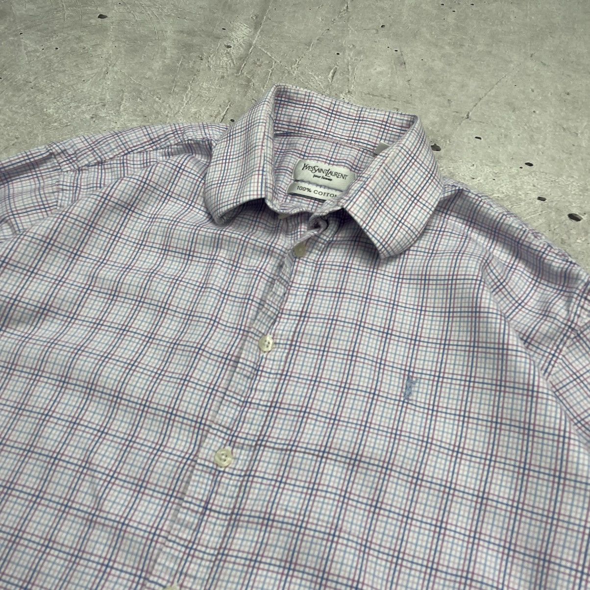 Vintage × Yves Saint Laurent Vintage Yves Saint Laurent Classic Shirt button up Cotton Size US M / EU 48-50 / 2 - 6 Thumbnail