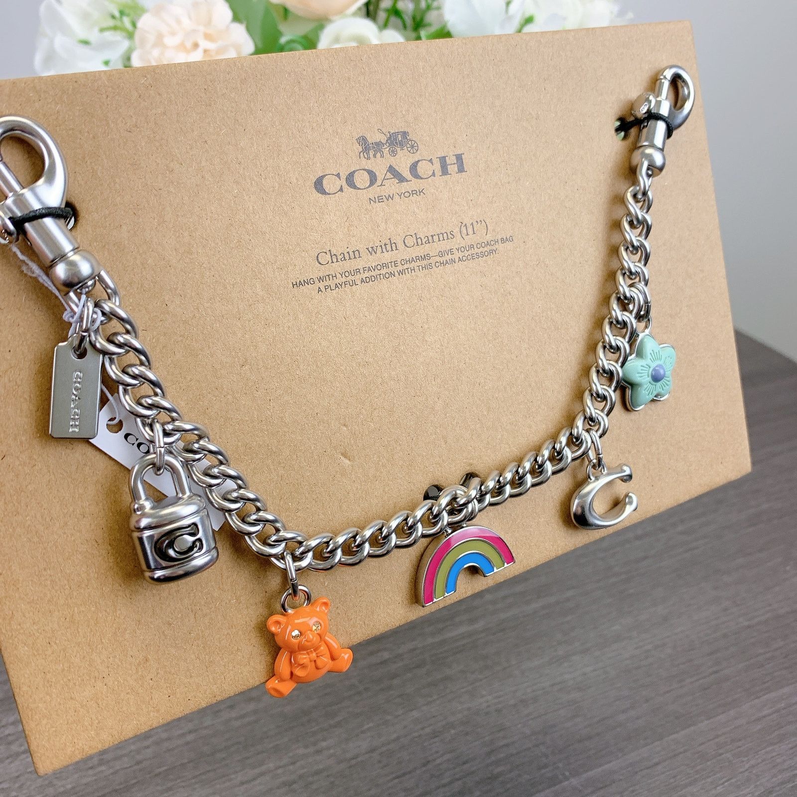 Coach Coach CW662 Silver Swagger Chain With Charms IN Silver Size ONE SIZE - 2 Thumbnail