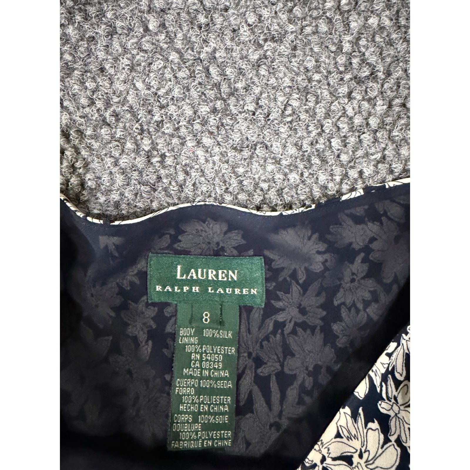 Ralph Lauren Lauren Ralph Lauren Blouse Womens 8 Blue Silk Floral Sleeveless Lightweight Shirt Regular Women Violet? Size M / US 6-8 / IT 42-44 - 3 Thumbnail
