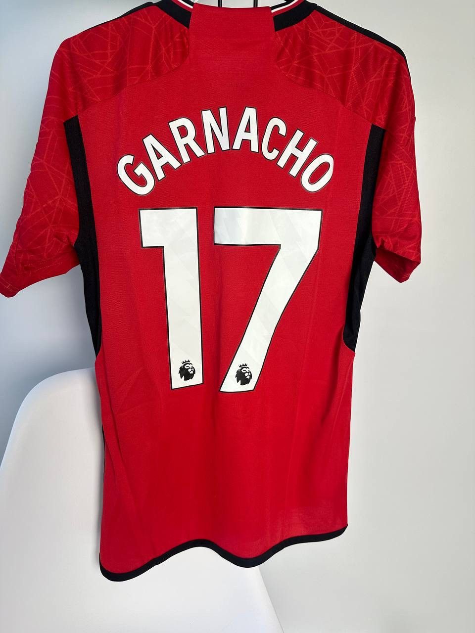 Adidas 2023 Soccer Jersey Manchester United Home Tee Garnacho#17 Size US S / EU 44-46 / 1 - 9 Thumbnail