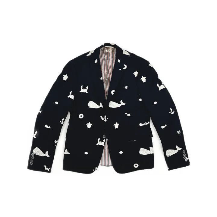 Thom Browne Thom Browne Pattern Print Single Button Suit -2507 Size US S / EU 44-46 / 1 - 8 Thumbnail