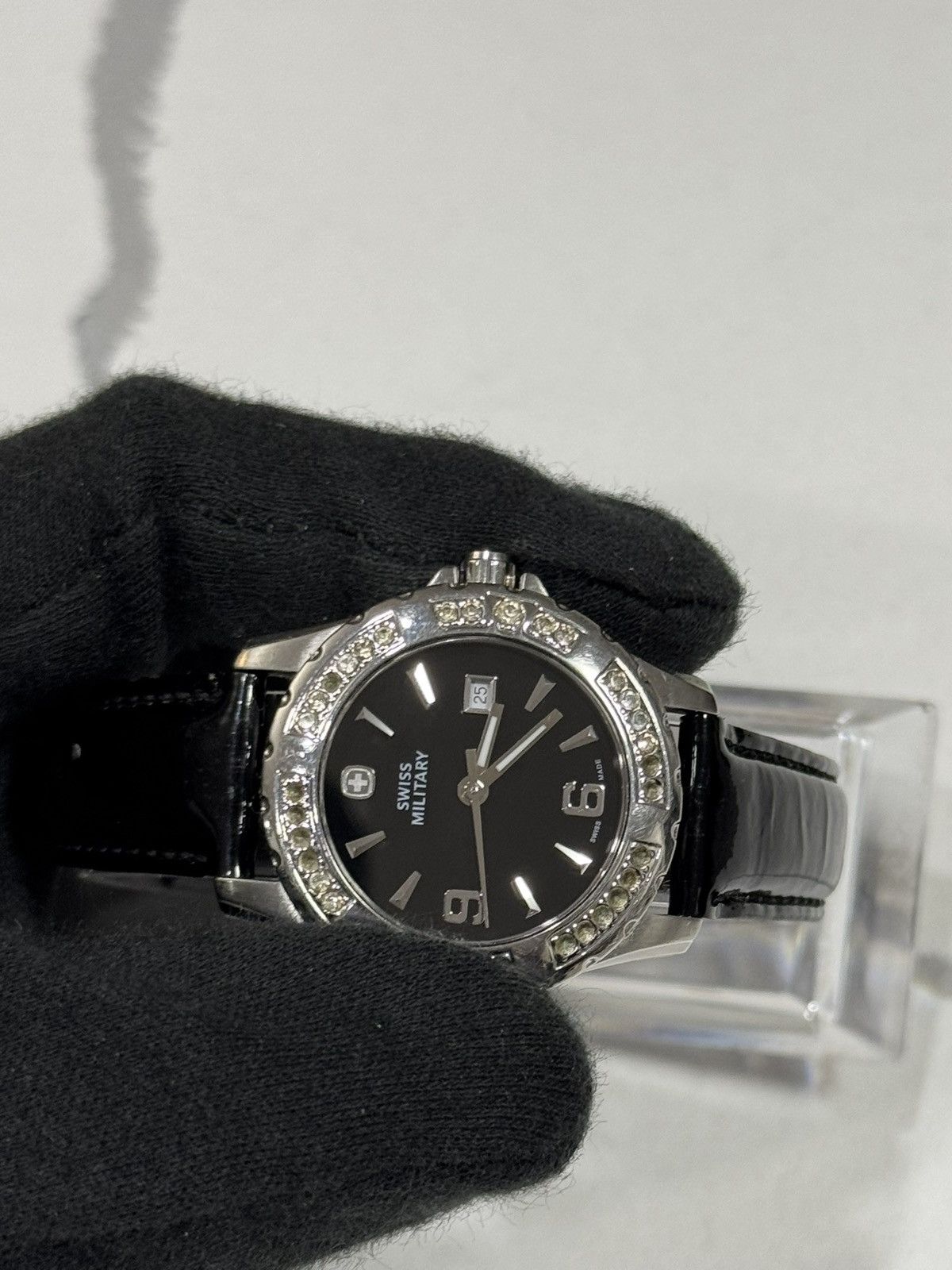 Swissgear Swiss Military Rhinestone Watch w/ Patent Leather Strap Size ONE SIZE - 4 Thumbnail