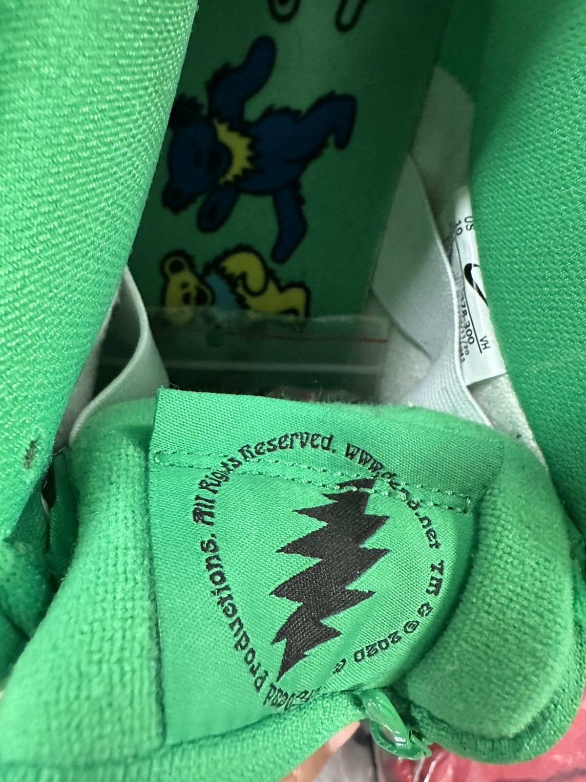 Nike Grateful Dead SB Nike dunk preowned size 10 green Size US 10.5 / EU 43-44 - 7 Thumbnail