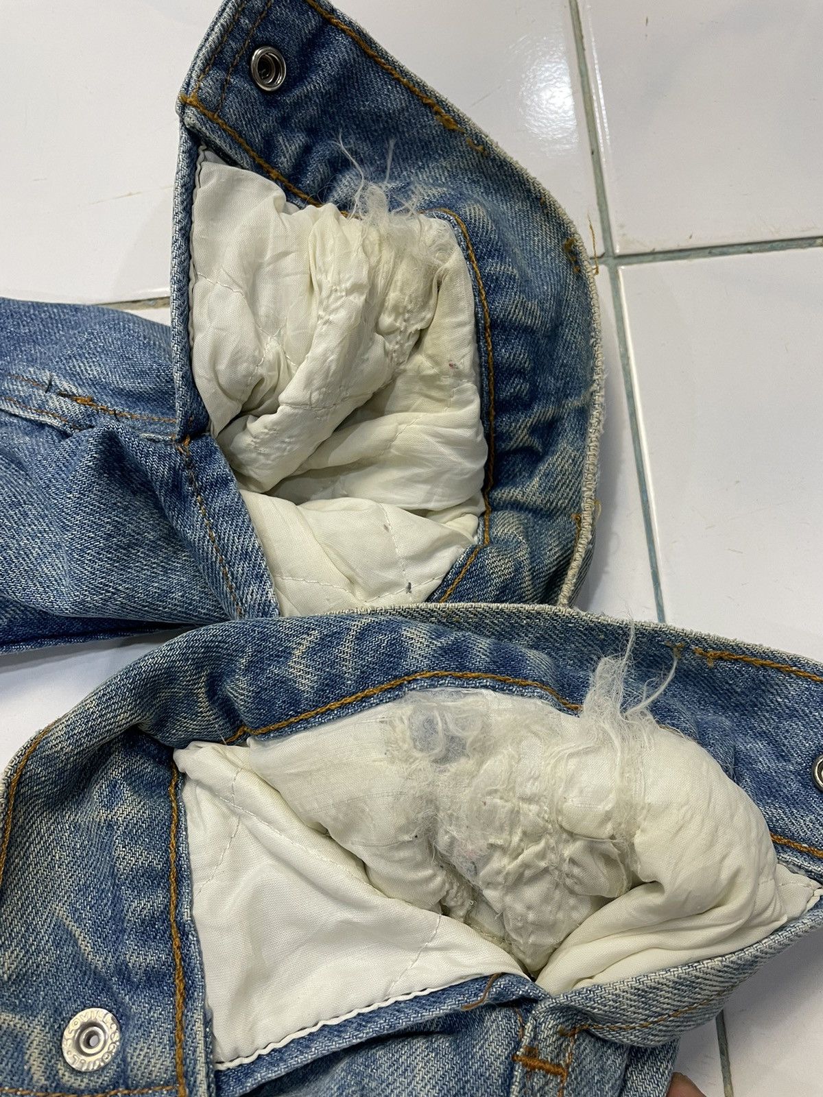 Levi's 90's Levi’s Sherpa Vintage Denim Jacket White Tag Size US M / EU 48-50 / 2 - 10 Thumbnail