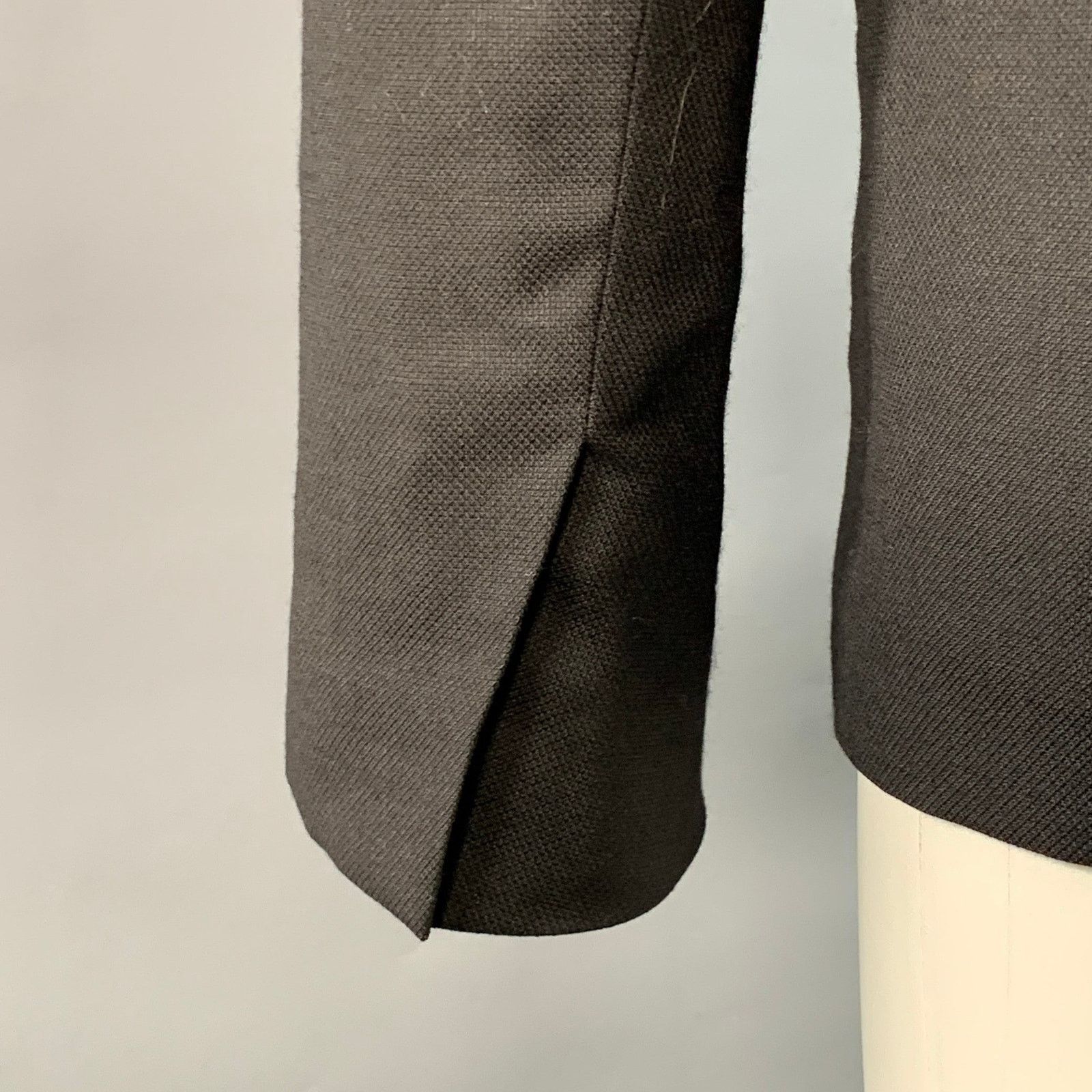 Maison Margiela 2 Black Wool Shawl Collar Jacket Blazer Size XS / US 0-2 / IT 36-38 - 5 Thumbnail
