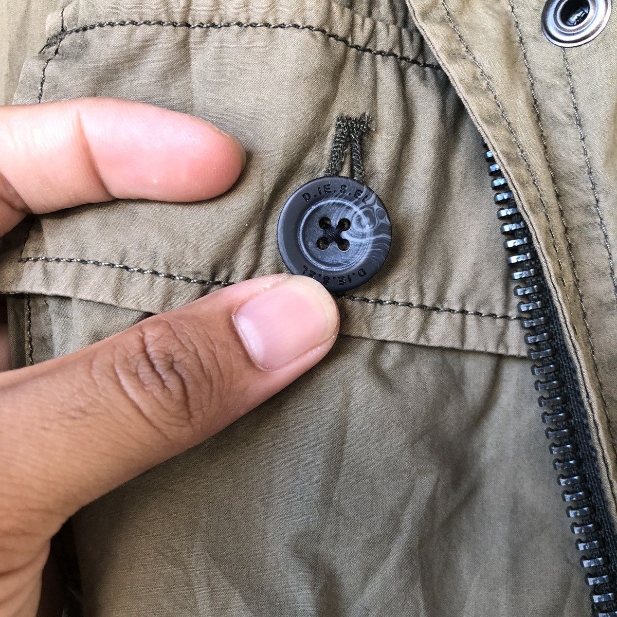 Diesel Nice🔥 Diesel M65 Military Style Light Jacket Size US L / EU 52-54 / 3 - 8 Thumbnail