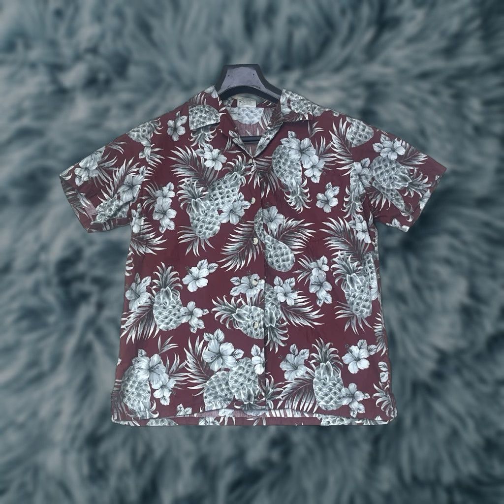 Vivobarefoot Go Barefoot Hawaiian Shirt Button-Up Mens M Cotton Multicolor Pineapples Short Sleeve with Pockets Size US M / EU 48-50 / 2 - 1 Thumbnail