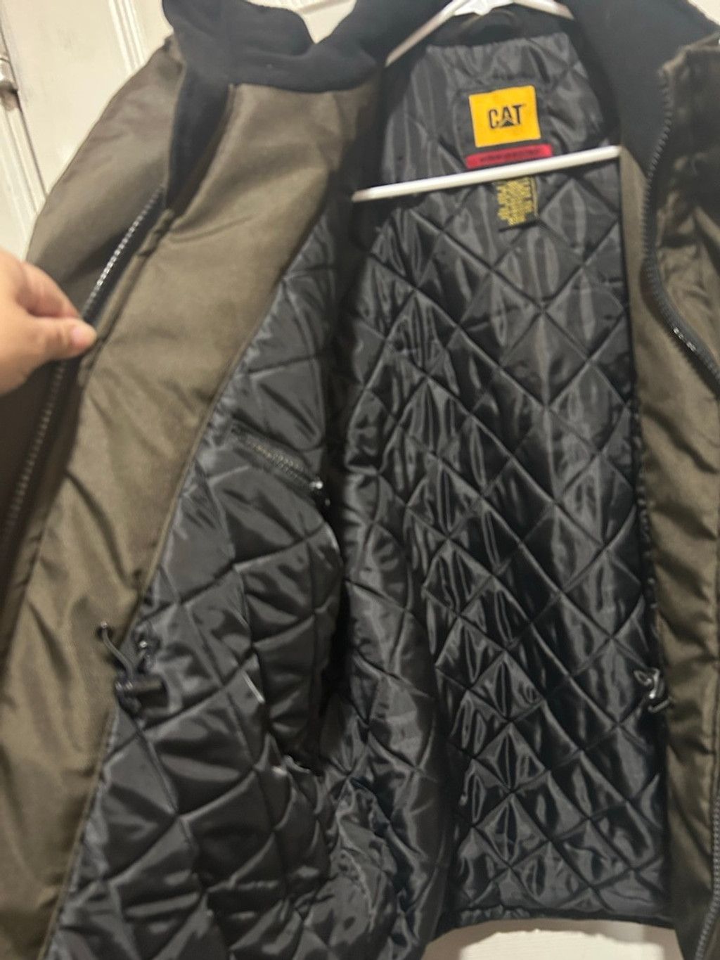Caterpillar Men's CAT Brown Quilted Workwear Jacket L Size US L / EU 52-54 / 3 - 6 Thumbnail