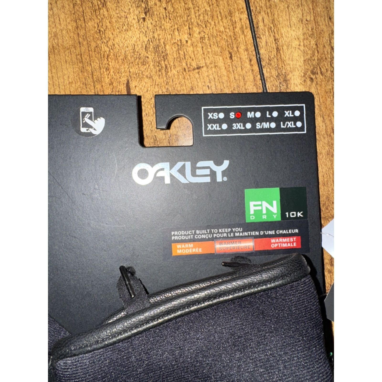 Oakley Oakley 3M Thinsulate Glove Skiing Snowboarding Men Black Small Glove Heat Touch Snow Sports Size ONE SIZE - 2 Thumbnail
