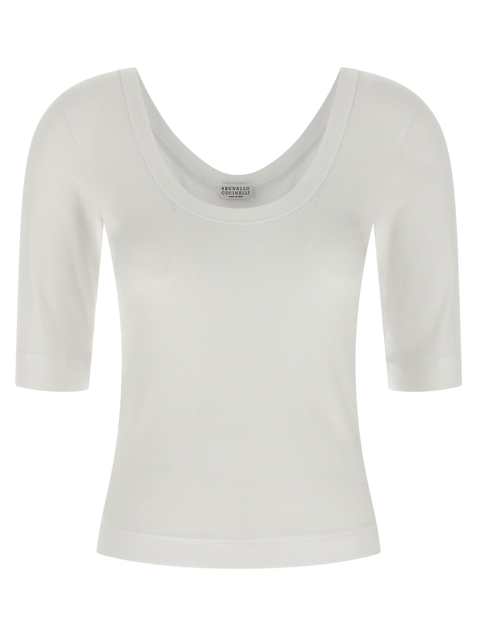 Brunello Cucinelli 'Shiny Collar' T-Shirt | Grailed