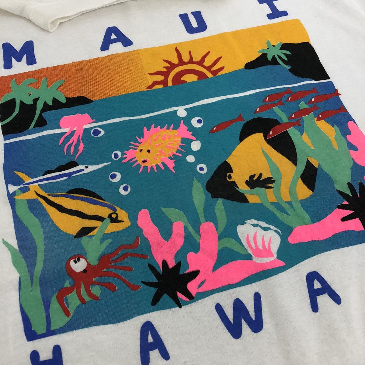 Tultex MAUI HAWAII Multicolor Printed T-Shirt Size US L / EU 52-54 / 3 - 6 Thumbnail