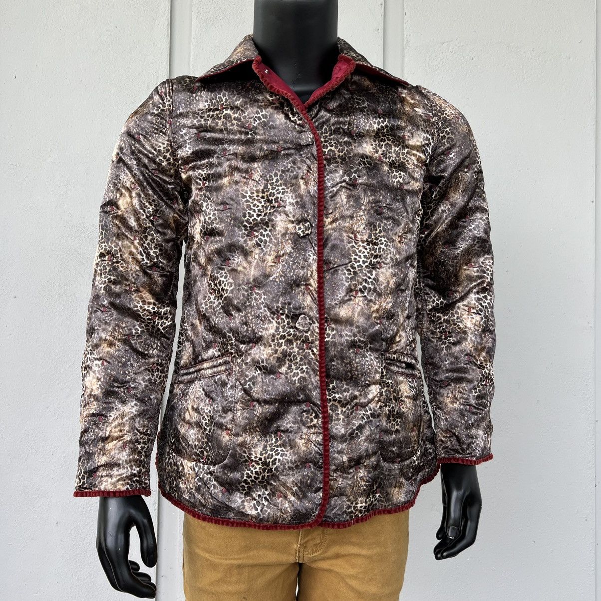 Vintage Stories Di Salco Full Printed Leopard Jacket Size US M / EU 48-50 / 2 - 2 Thumbnail