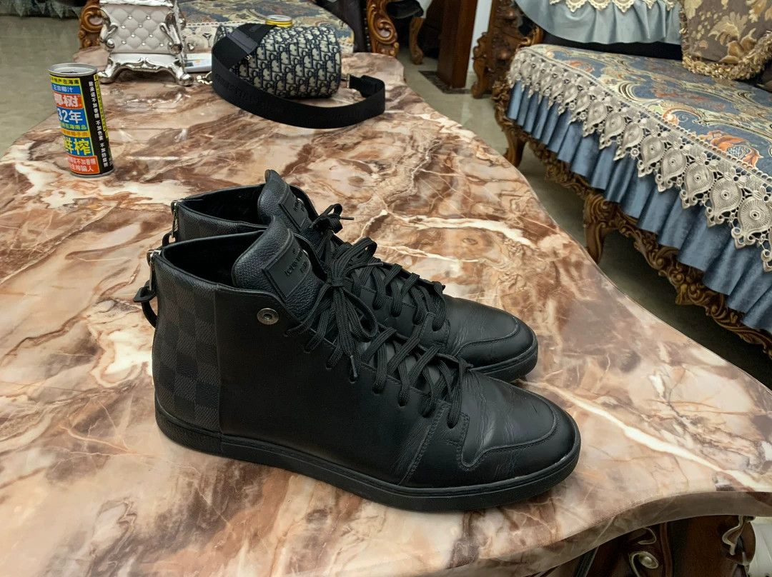 Louis Vuitton LV Men's Size 9 Monogram Calfskin Paneled Shoes (Like New) Size US 9 / EU 42 - 1 Thumbnail