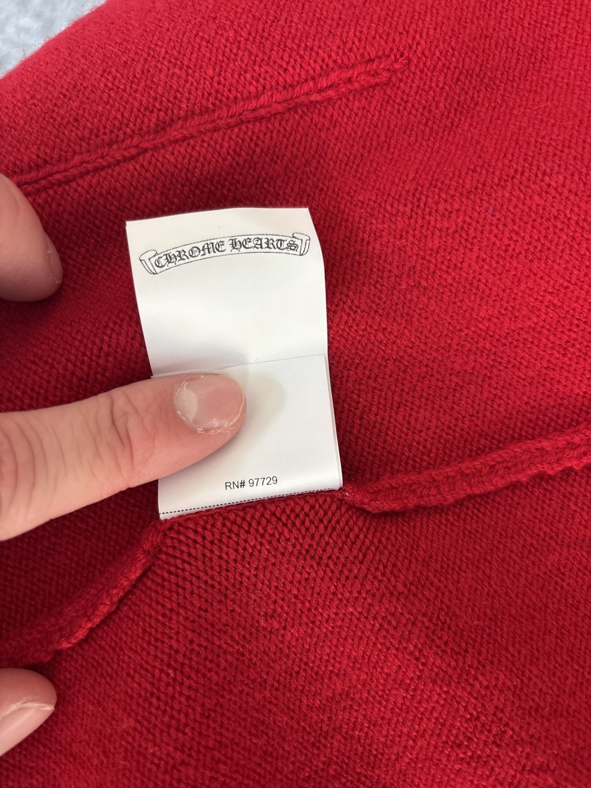 Chrome Hearts Chrome Hearts Cross Patch Hollywood Cashmere Cardigan Size US XL / EU 56 / 4 - 2 Thumbnail