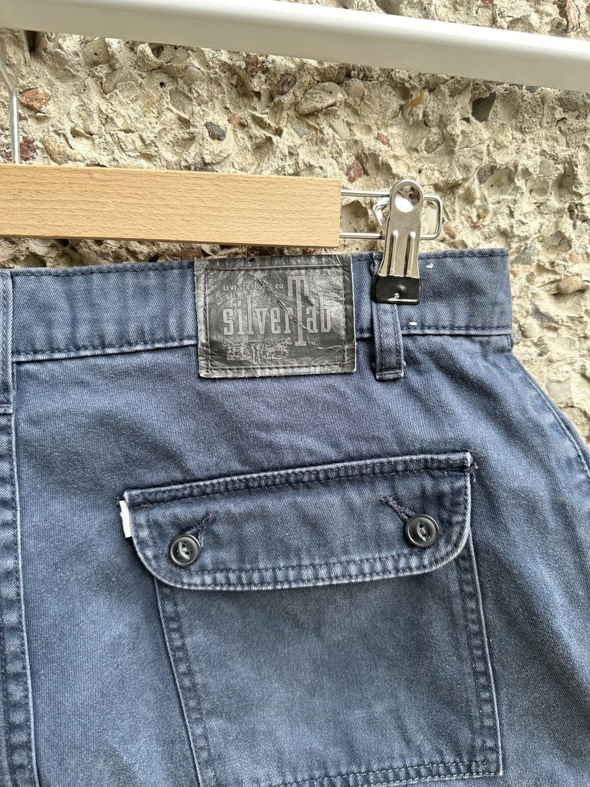 Levi's Vintage Levis Silver Tab 1989 90s hong kong cargo jorts Size US 34 / EU 50 - 3 Thumbnail
