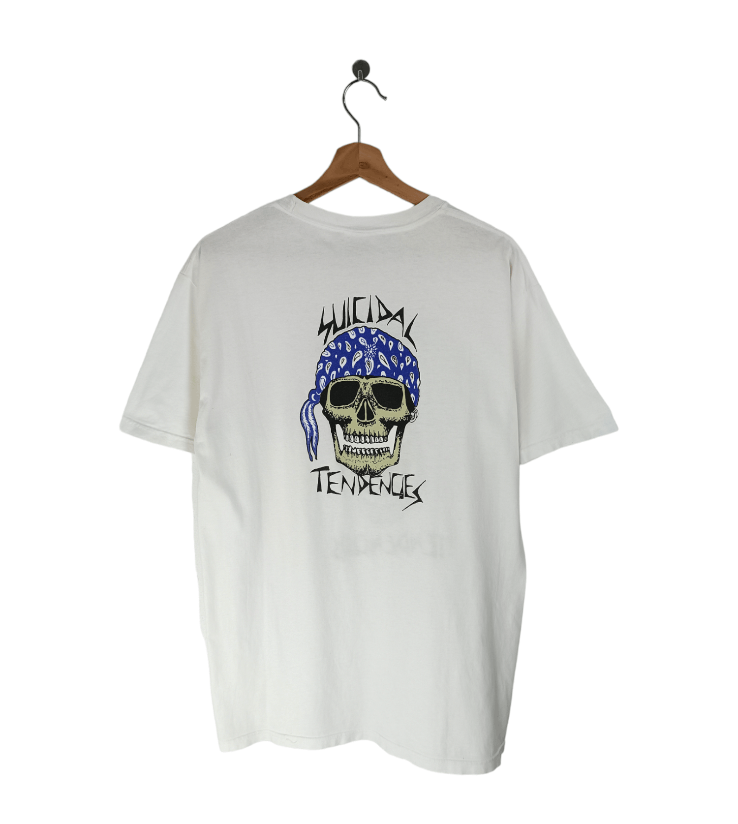 Band Tees VINTAGE 2000s SUICIDAL TENDENCIES THRASH SKULL LOGO TEE Size US M / EU 48-50 / 2 - 2 Thumbnail