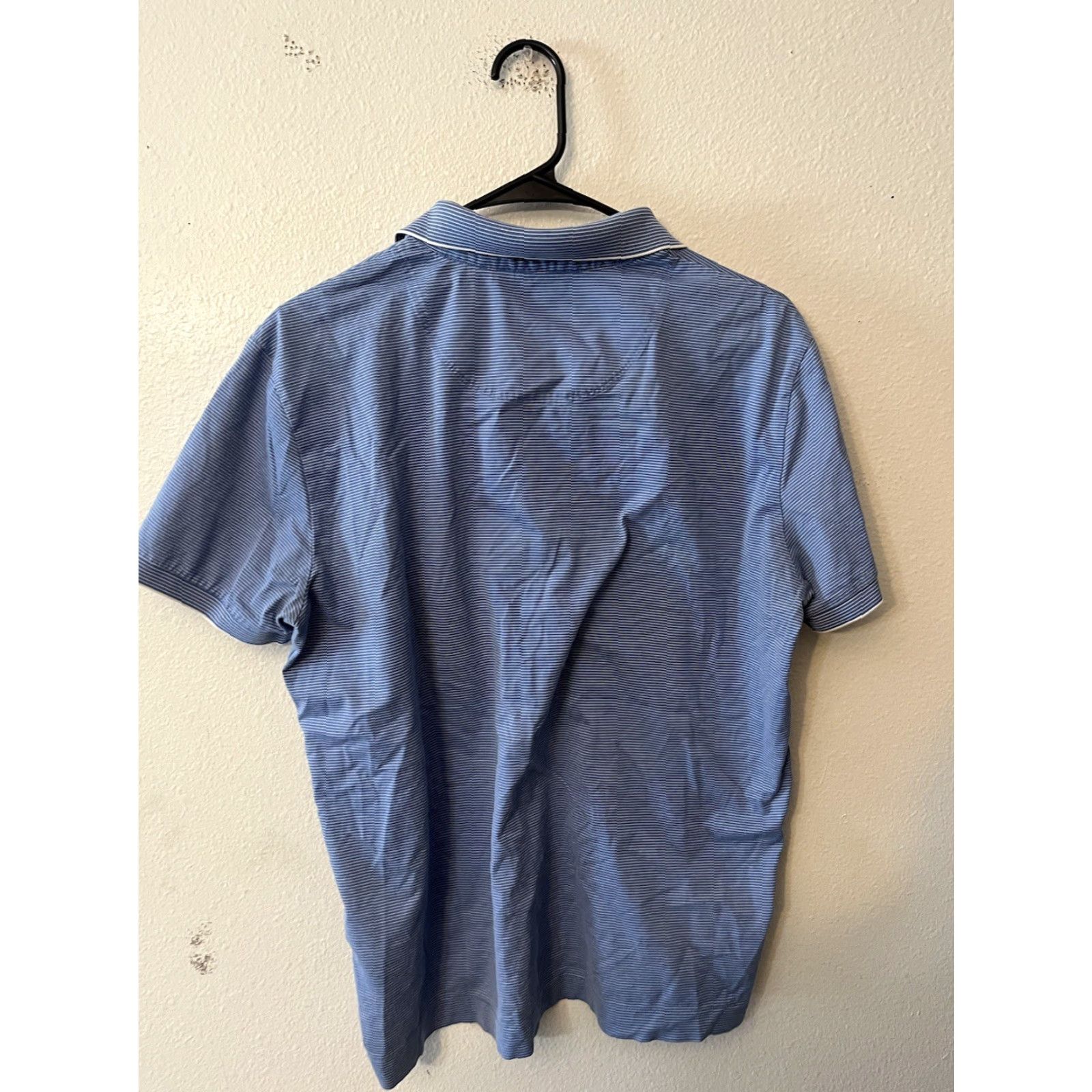 Hugo Boss VINTAGE Hugo Boss Polo Shirt - Men - Size M - Blue White Striped - Short Sleeve - 90s/Instrumental Style Size US M / EU 48-50 / 2 - 3 Thumbnail