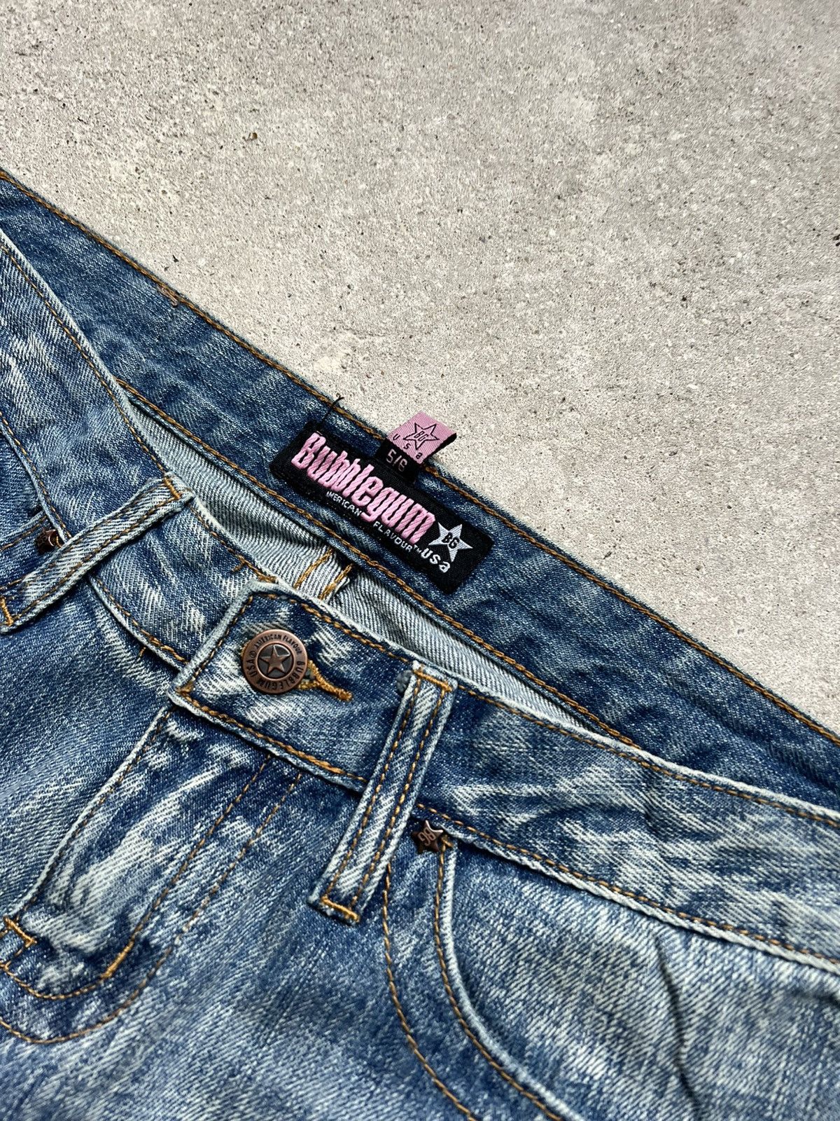 Hysteric Glamour × If Six Was Nine × Le Grande Bleu (L.G.B.) Rare Flared Distressed IfSixWasNine Junya LGB vintage jeans Size 28" / US 6 / IT 42 - 6 Thumbnail
