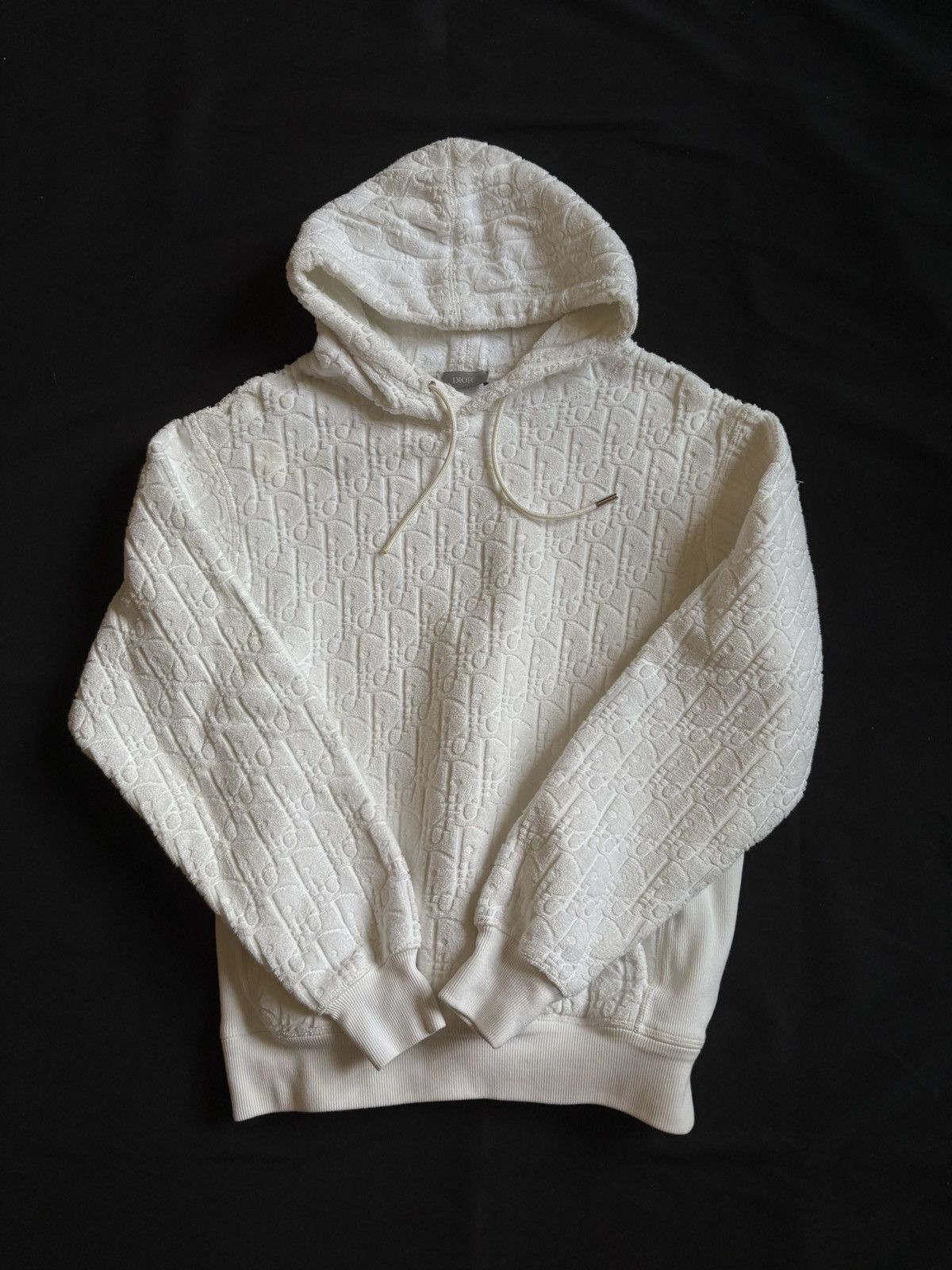 Dior Dior Towel Hoodie White - Size XXS Size US XXS / EU 40 - 1 Thumbnail