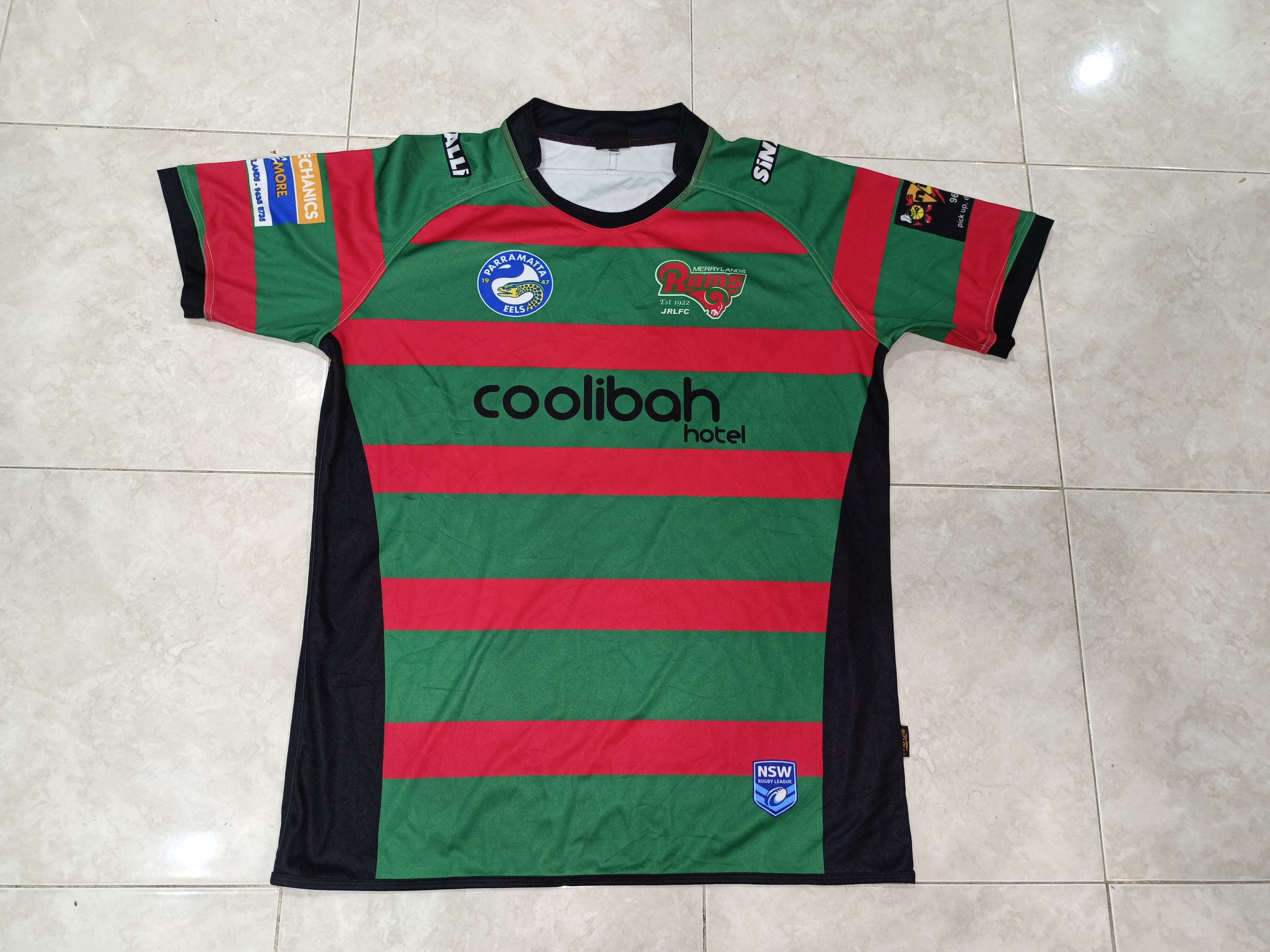 merryland rams jrlfc jersey matchworn