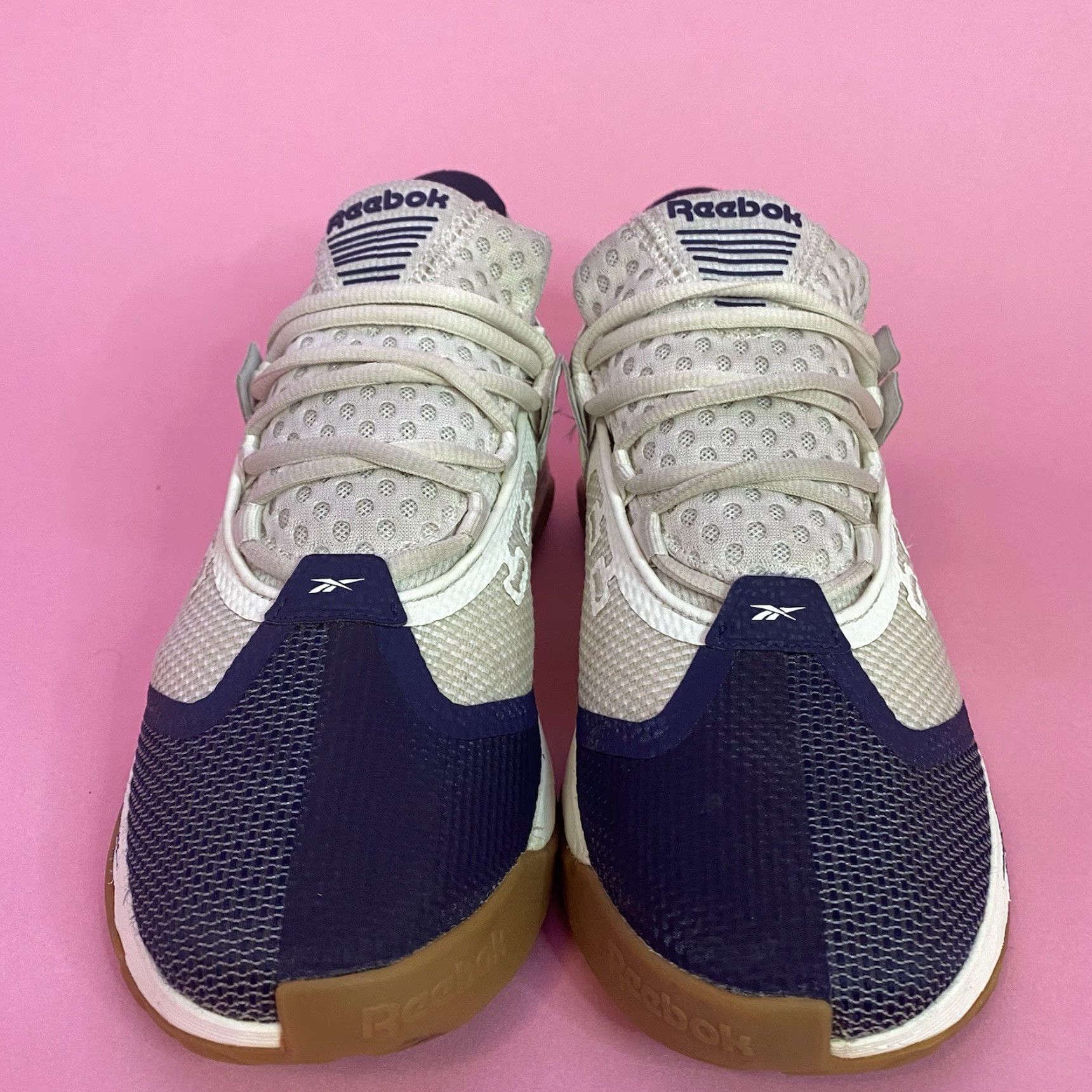 Reebok Reebok JJ Season IV FU8475 White Blue Running Shoes Lace Up Low Top Size 8 Mens Sneakers Blue White Size US M / EU 48-50 / 2 - 3 Thumbnail