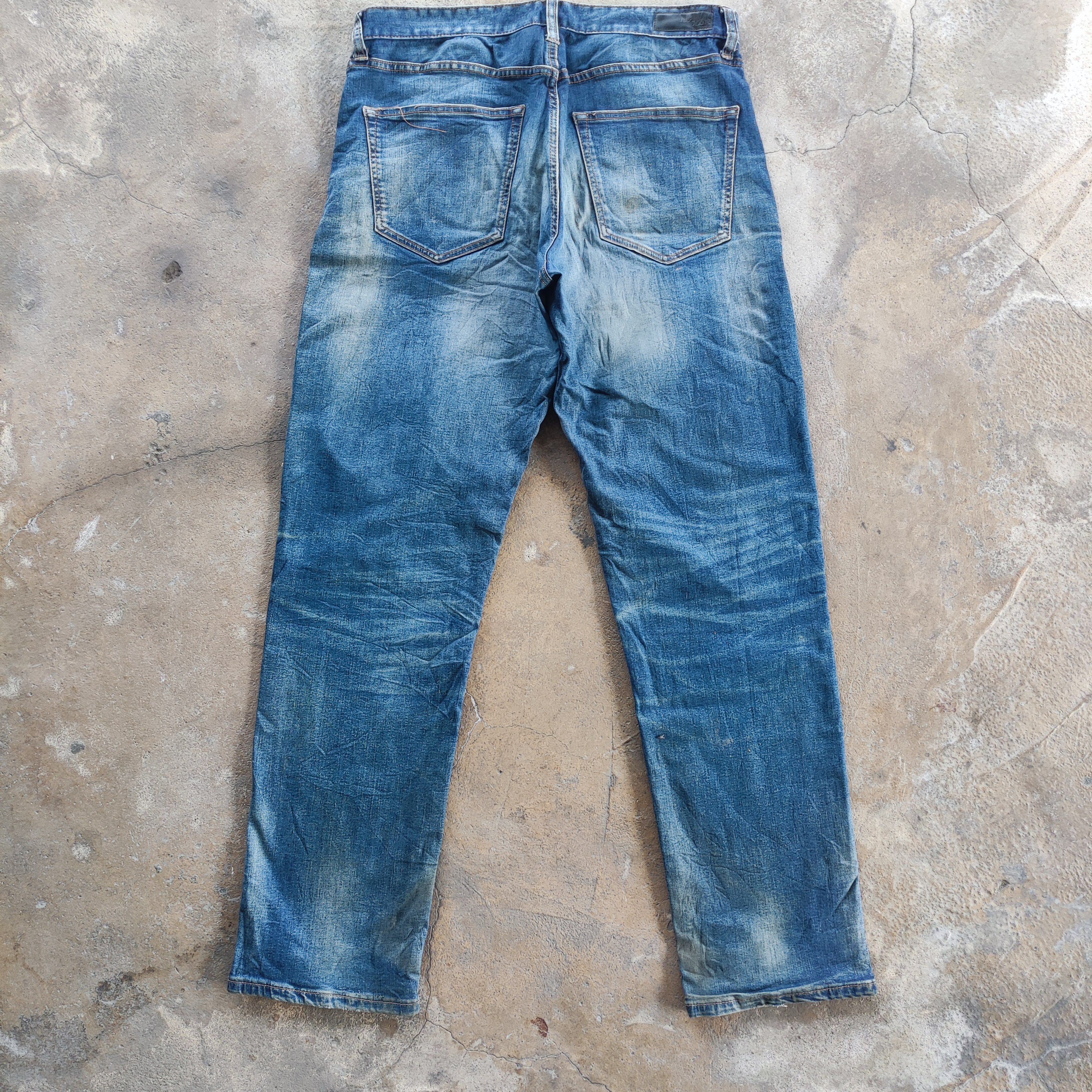 Old Navy Vintage Navy Jeans Brand Ripped Faded Pants Size US 35 - 7 Thumbnail